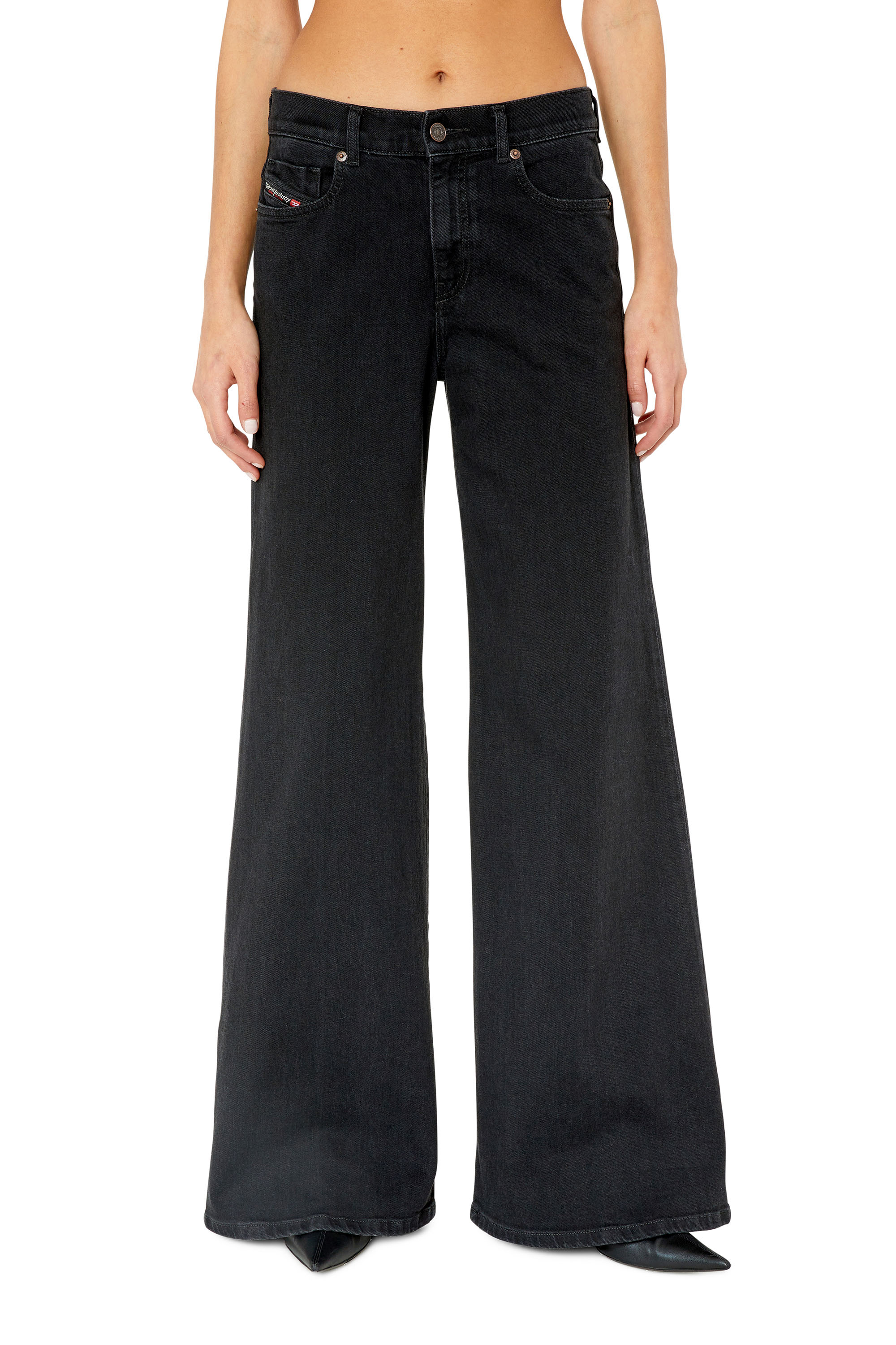 1978 D-Akemi Woman: bootcutandflare Black/Dark grey Jeans | Diesel