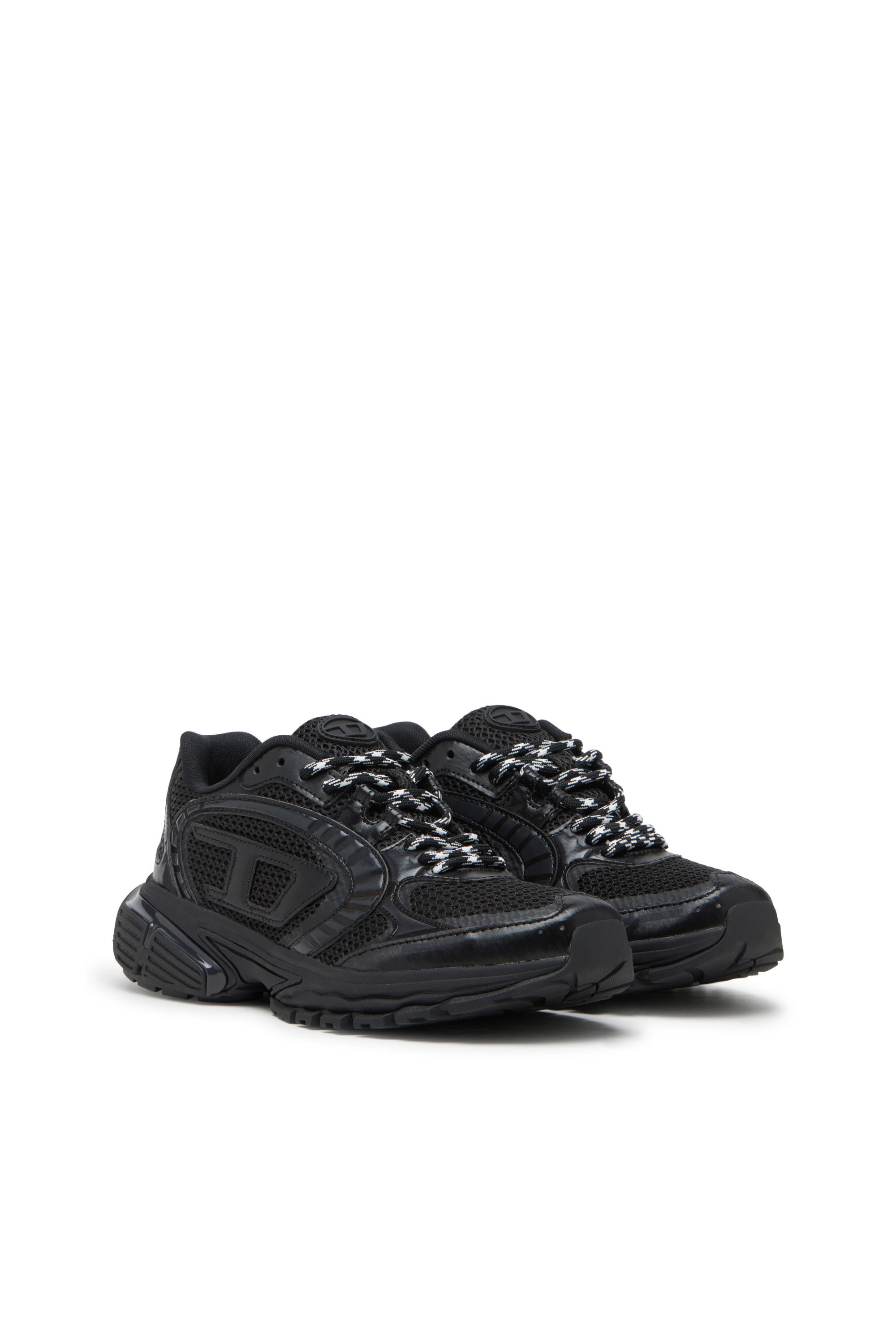 Diesel - S-PRO-V-DENSE LOW, Man's Mesh sneakers with Oval D logo in Black - 2