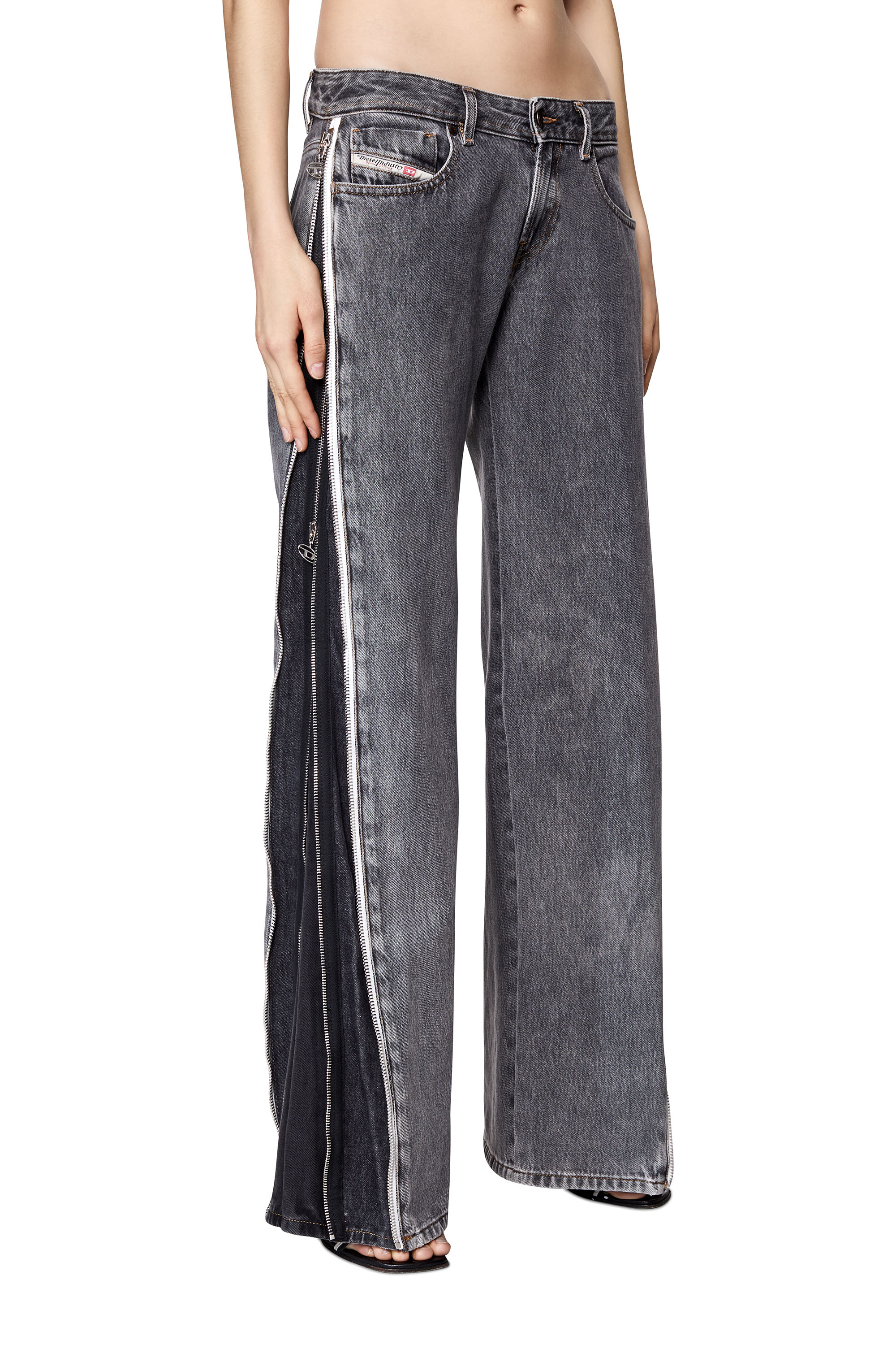 Diesel - 2002 09D18 Straight Jeans, Black/Dark grey - Image 4