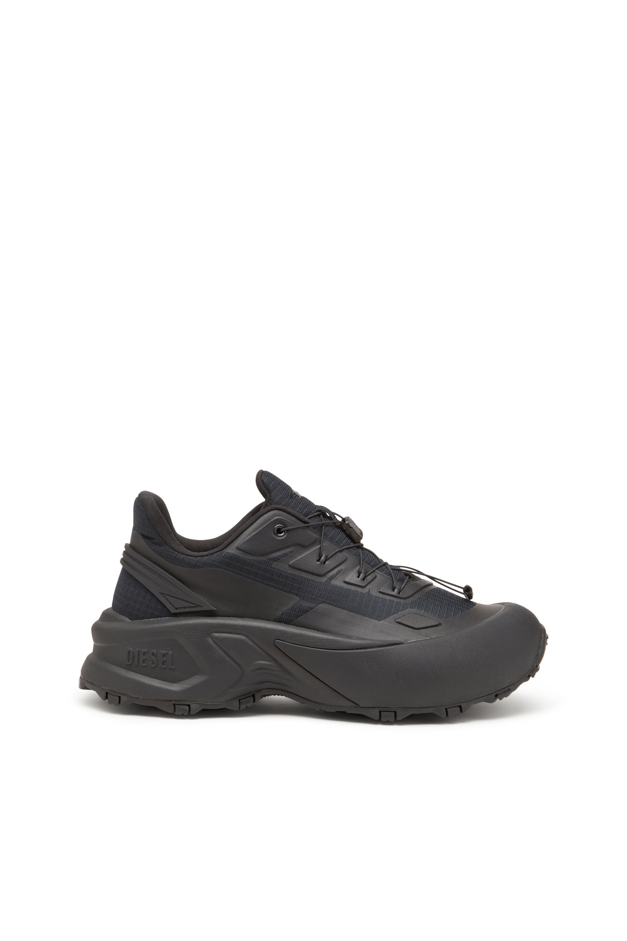 D-CAGE RUNNER, Black Diesel - D-CAGE RUNNER, Man's D-Cage Runner-Sneakers in TPU-trimmed ripstop in Black - 1