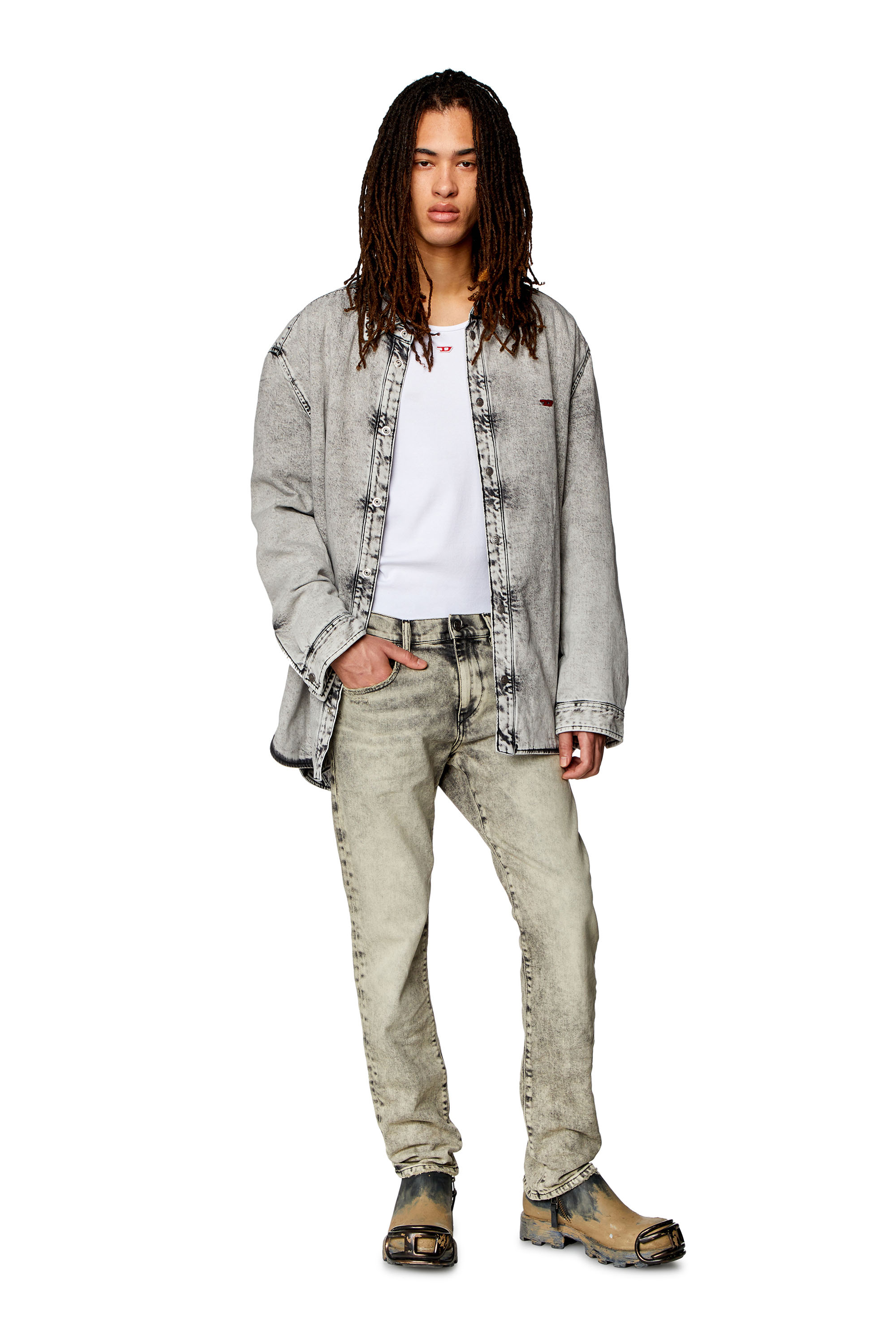 Diesel - Slim Jeans 2019 D-Strukt 09H56, Grey - Image 4