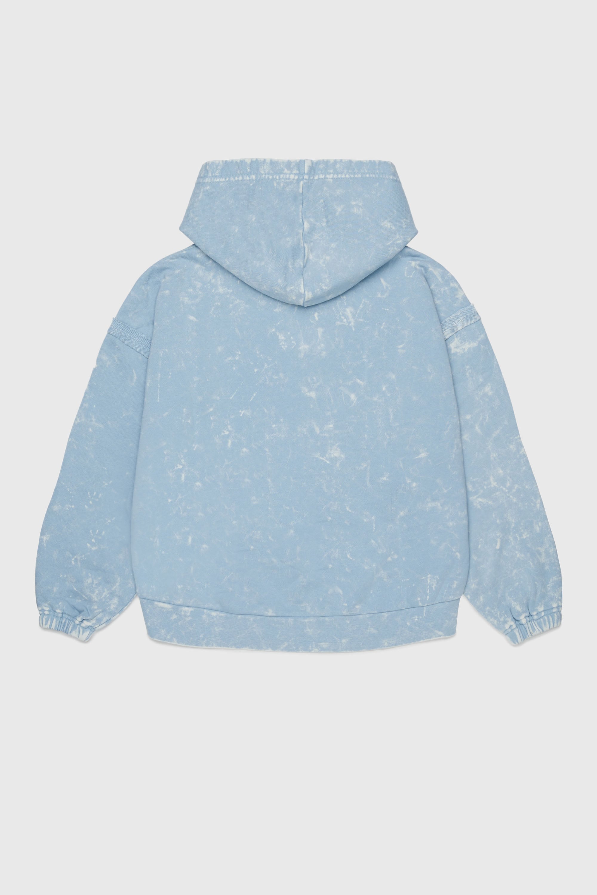 Diesel - SLOXY, Woman's Tie-dye-effect hoodie with rainbow logo in Light Blue - 2
