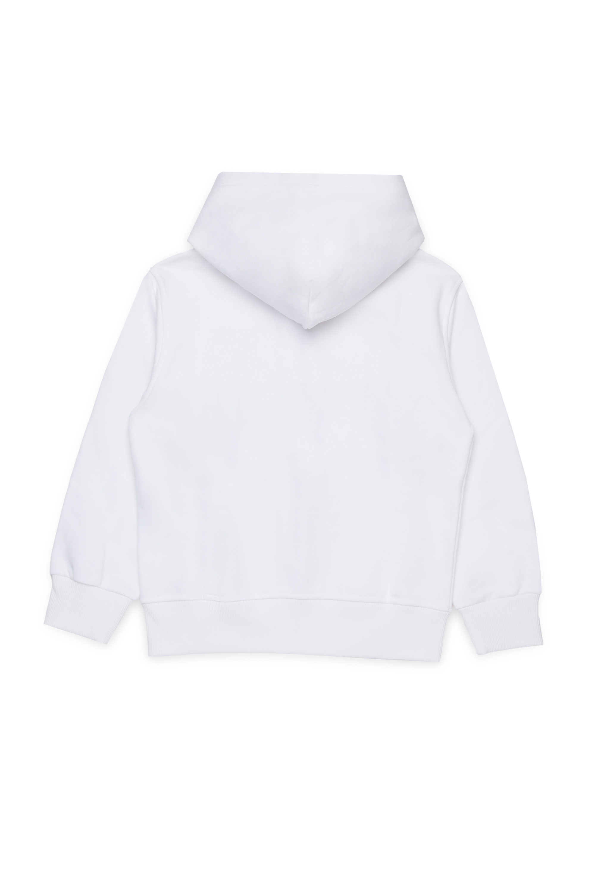 Diesel - SDROPSHOODZ OVER, Man's Cotton zip-up hoodie in White - 2