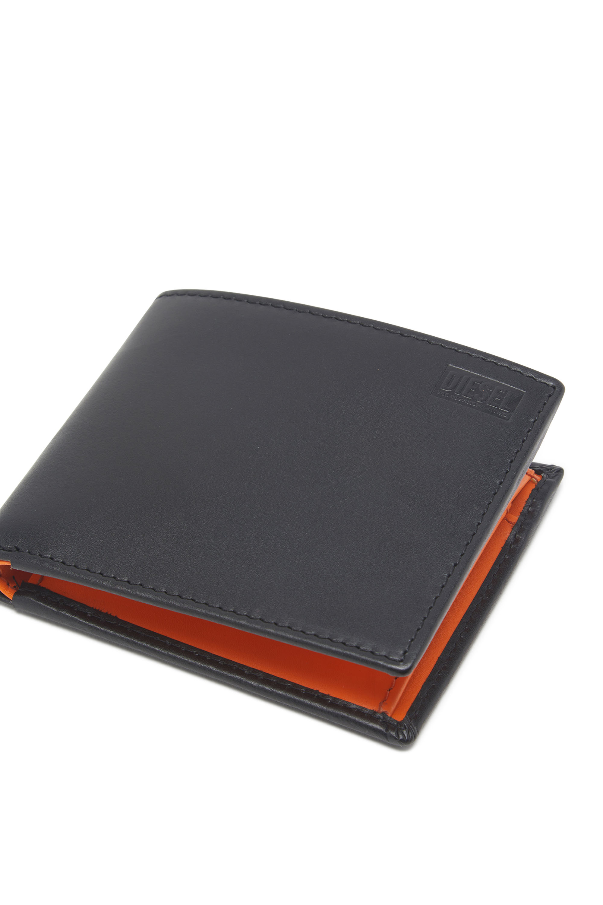Diesel - BI-FOLD COIN S, Black/Orange - Image 4