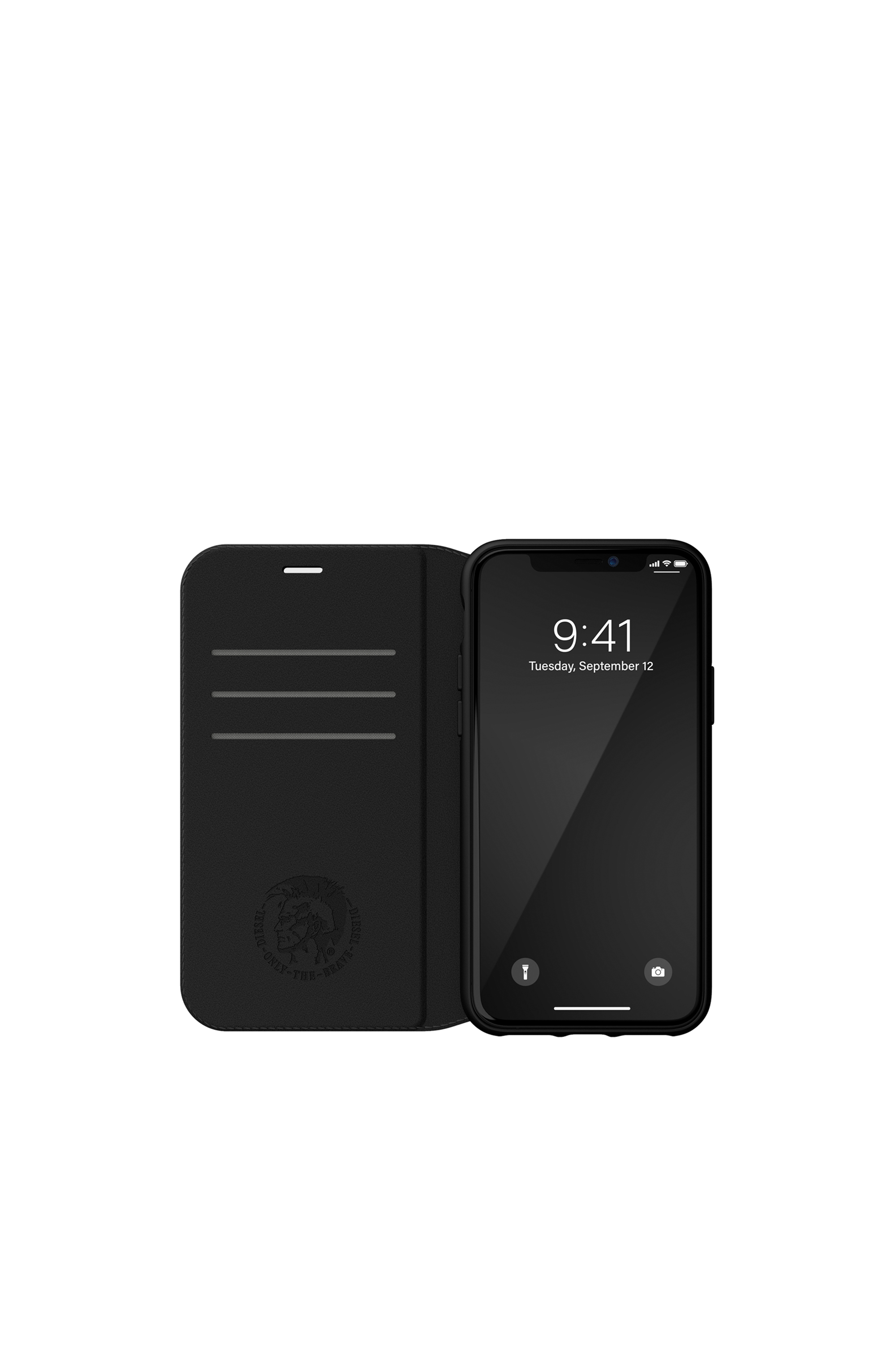 Diesel - 41973 BOOKLET CASE, Unisex's Booklet Case Core for iPhone 11 in Black - 3