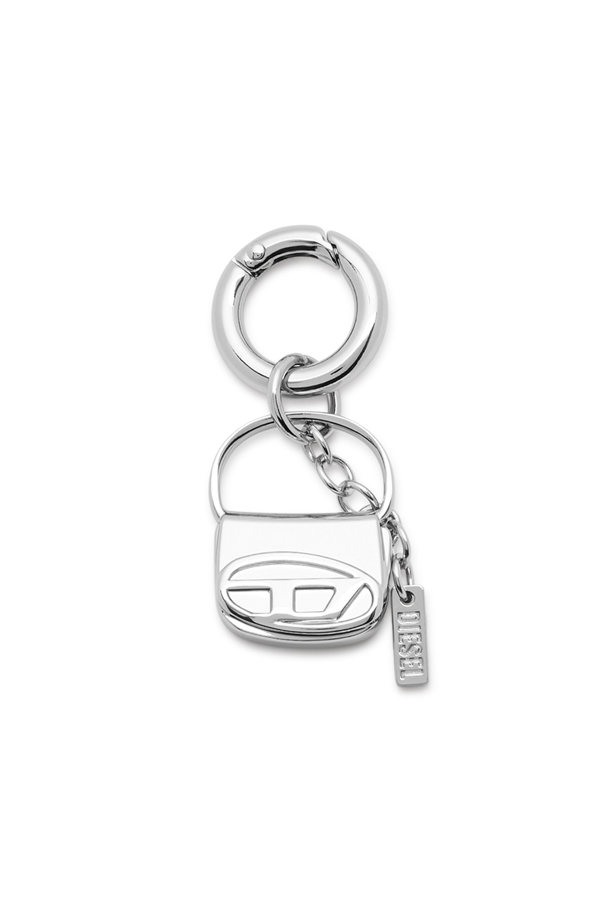 Diesel - CHARM-1DR, Woman's Metal charm with mini 1DR charm in Silver - 1