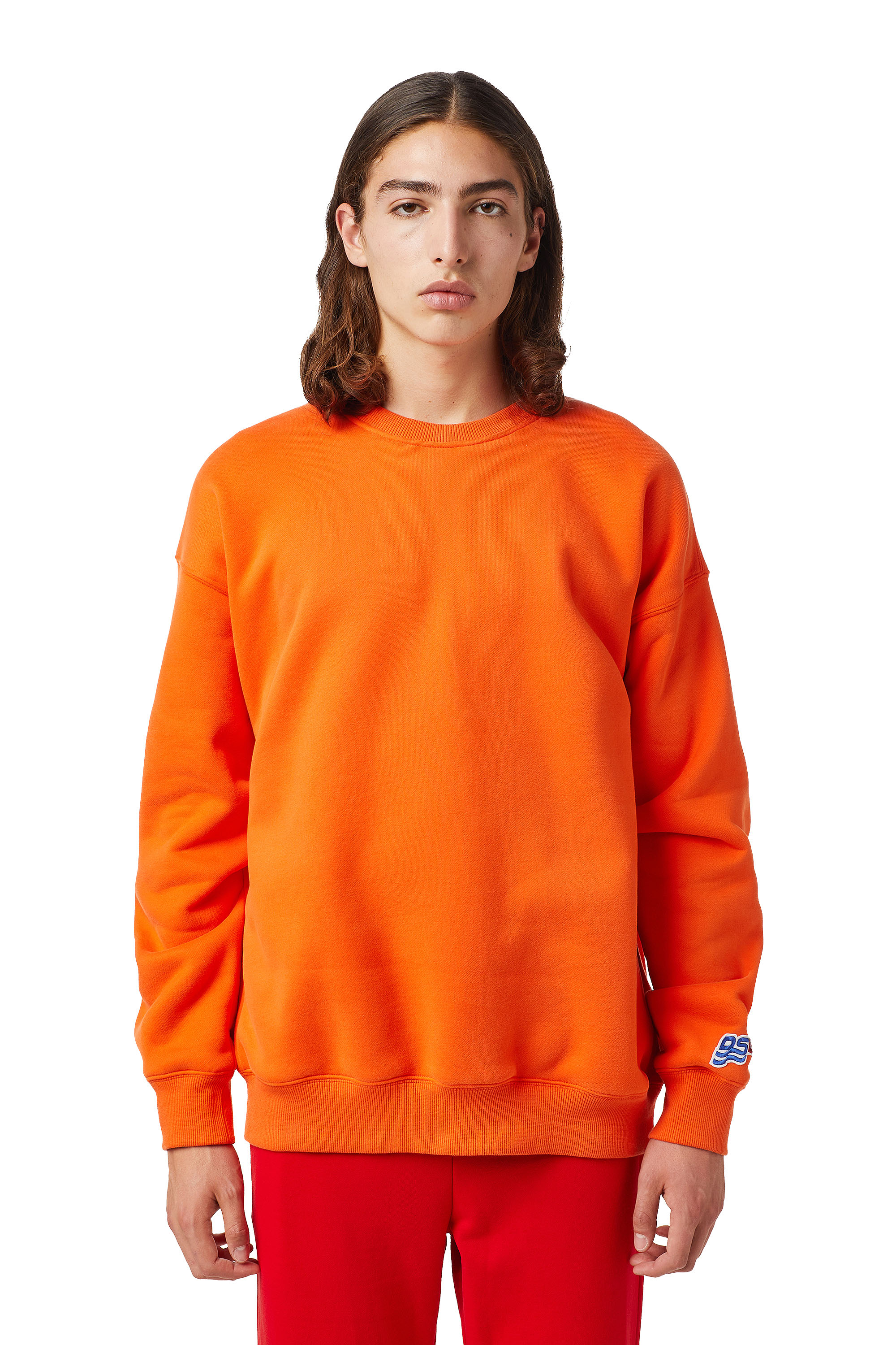 S-MART-RIB-B1, Orange - Sweaters