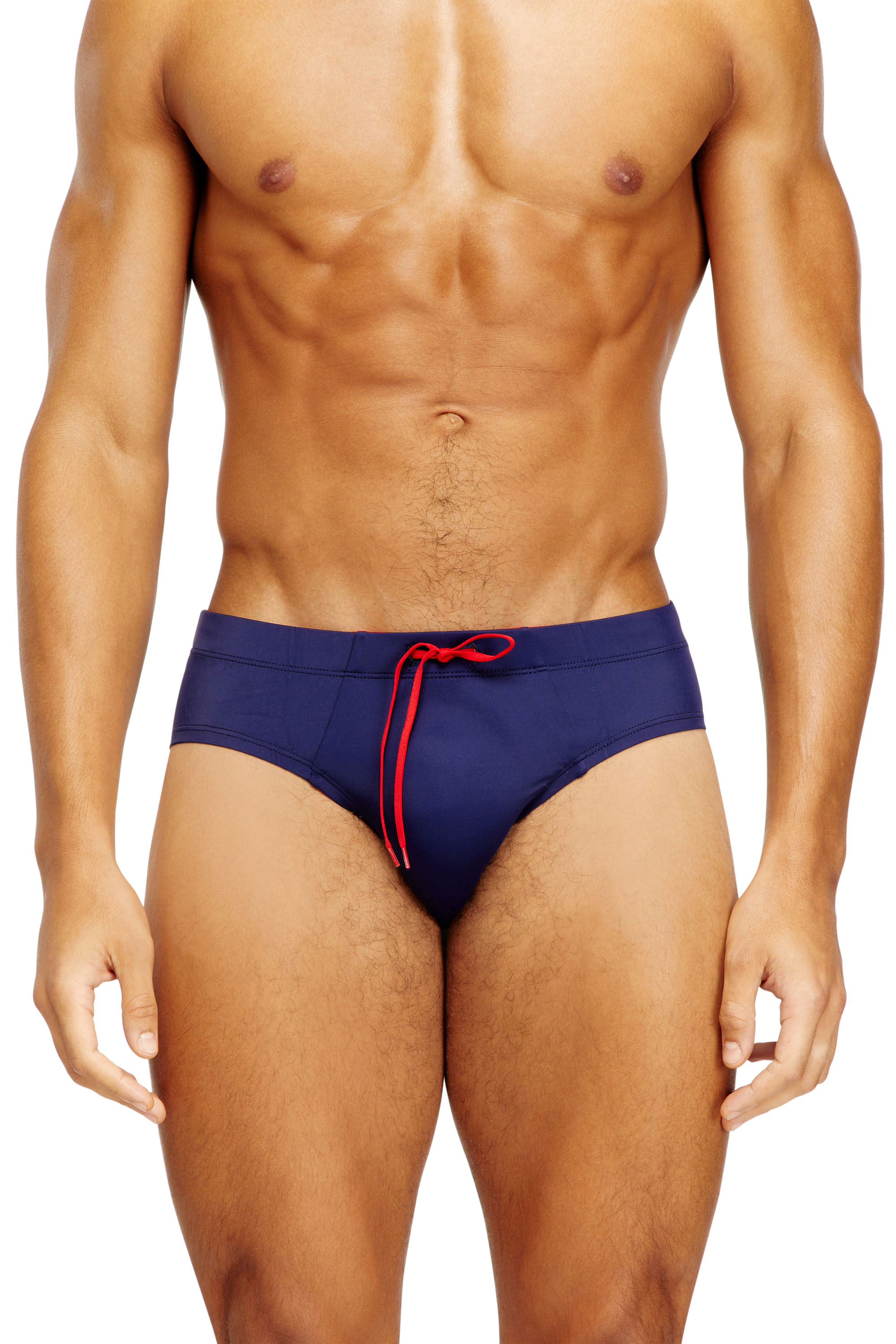 Diesel - ALFIE-D-CORE, Man's Lycra swimsuit with back logo in Blue - 2