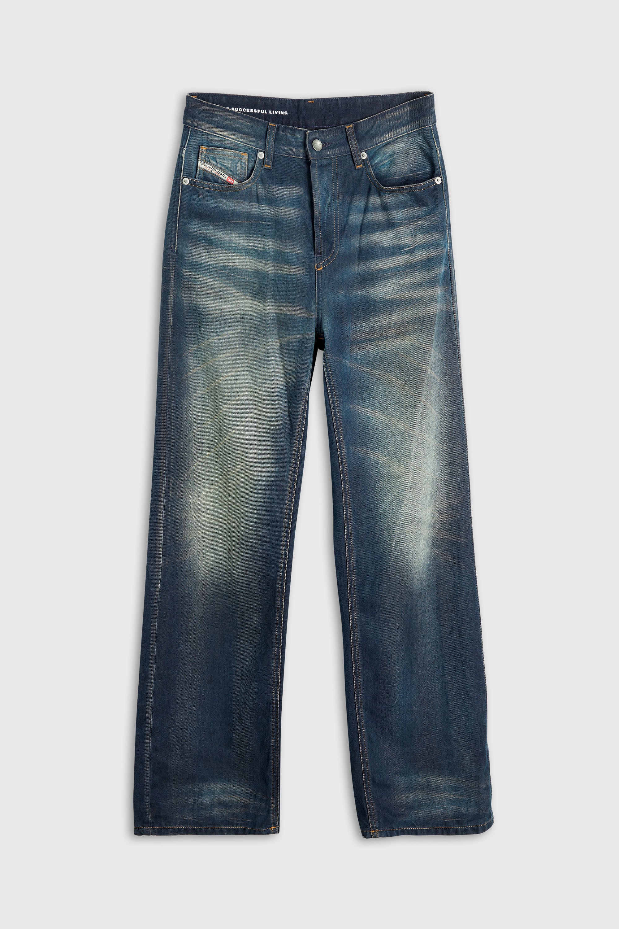 Diesel - Woman's Relaxed Jeans 1990 D-Waigee 09R09, Dark Blue - 2