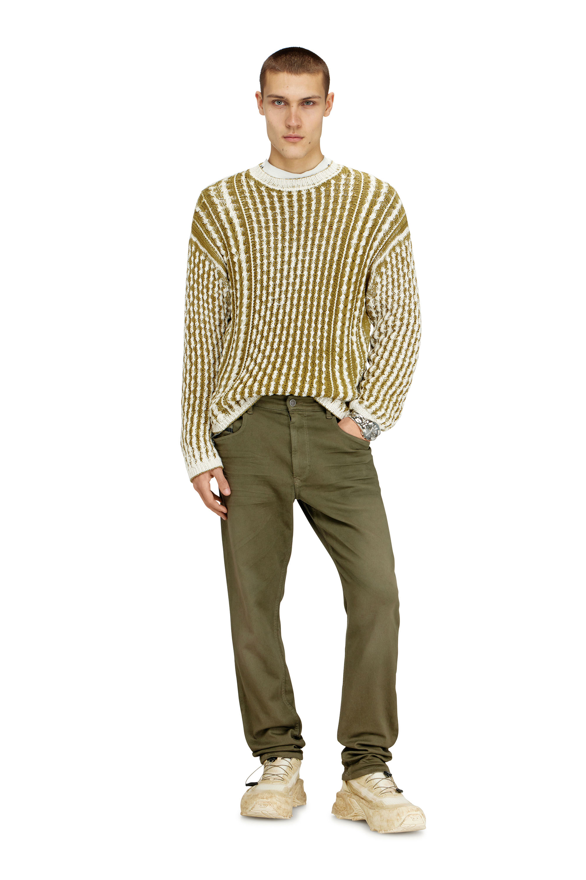 Diesel - Man's Regular 2032 D-Krooley-BW Joggjeans&reg; 0670M, Military Green - 2