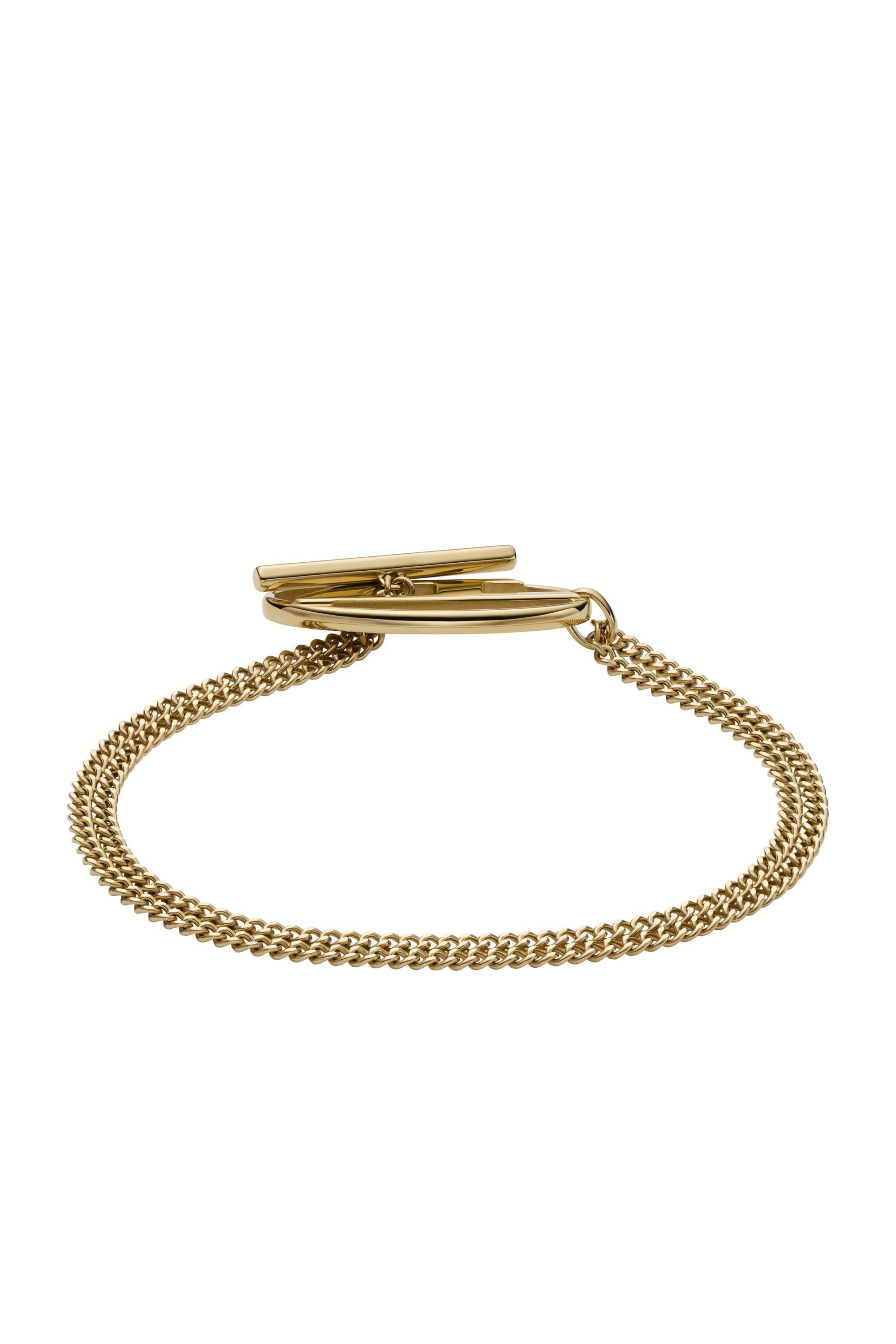 Diesel - DX1571710 JEWEL, Unisex's Gold-Tone Stainless Steel Chain Bracelet in Gold - 2