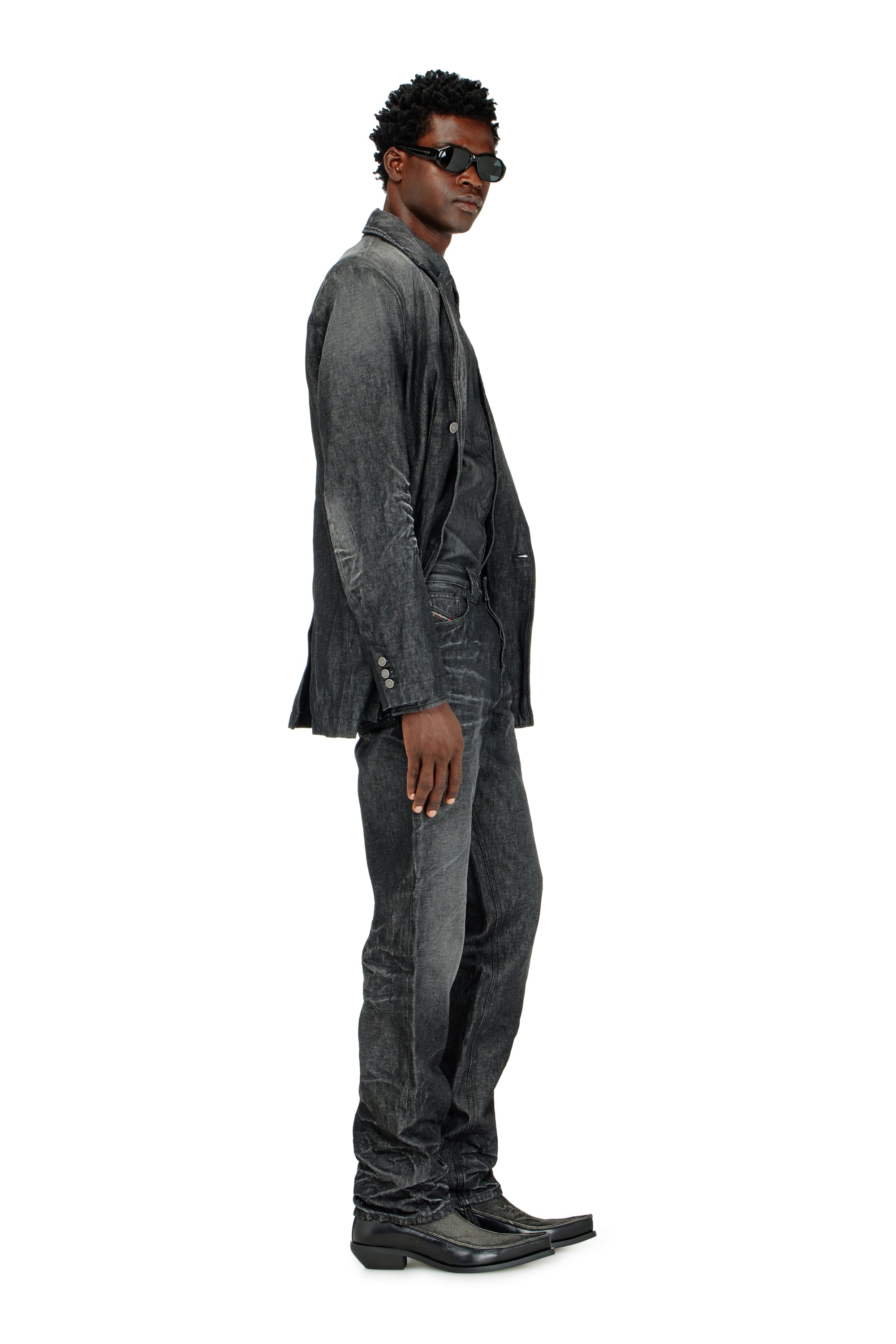 Diesel - Man's Regular Jeans 1991 D-Voeed 09R39, Black/Dark grey - 4