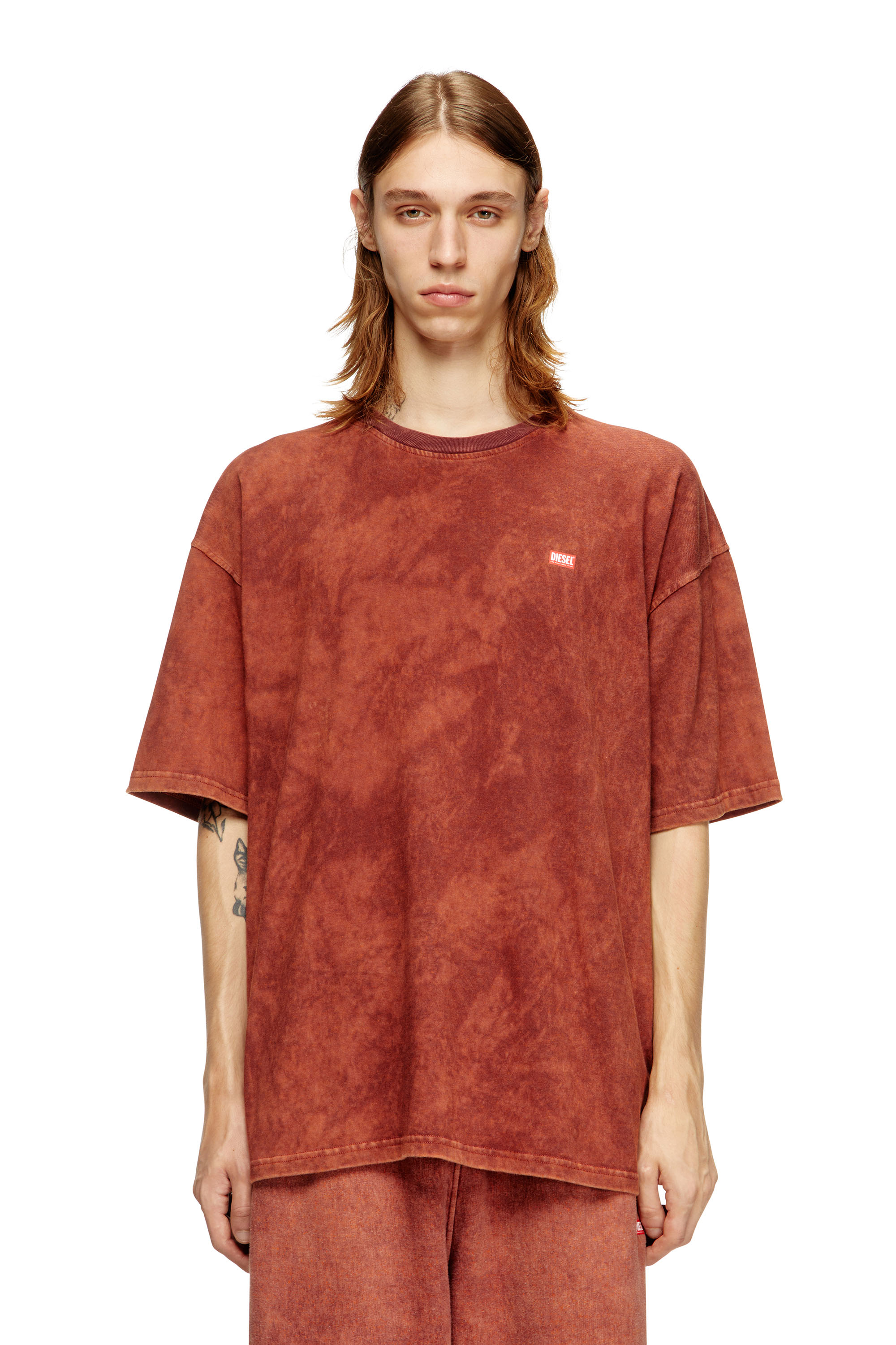 Diesel - T-BOXT-T4, Man's Jersey t-shirt with logo in Brown - 3