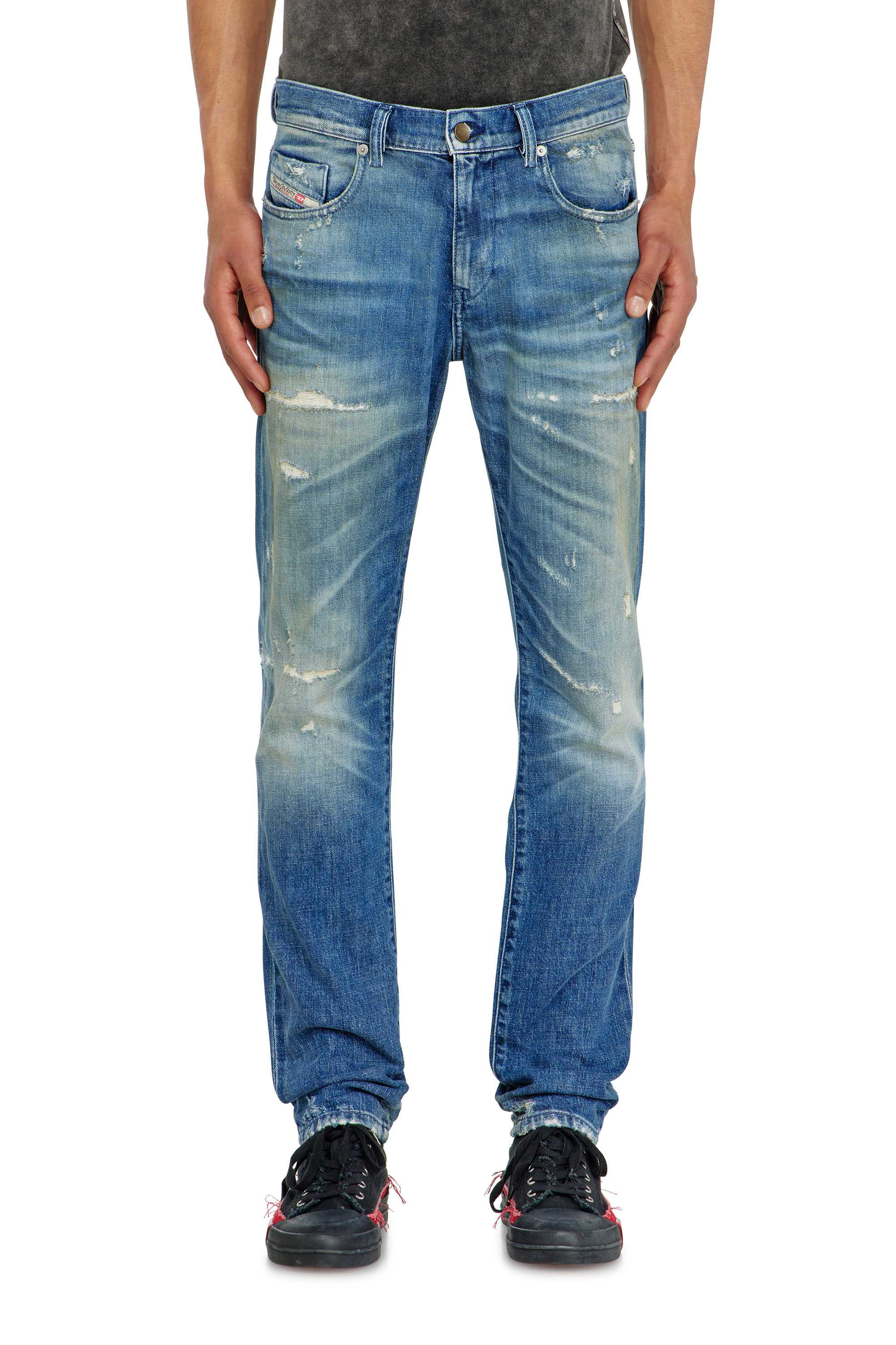 Diesel - Man's Slim Jeans 2019 D-Strukt 007EN, Medium blue - 1
