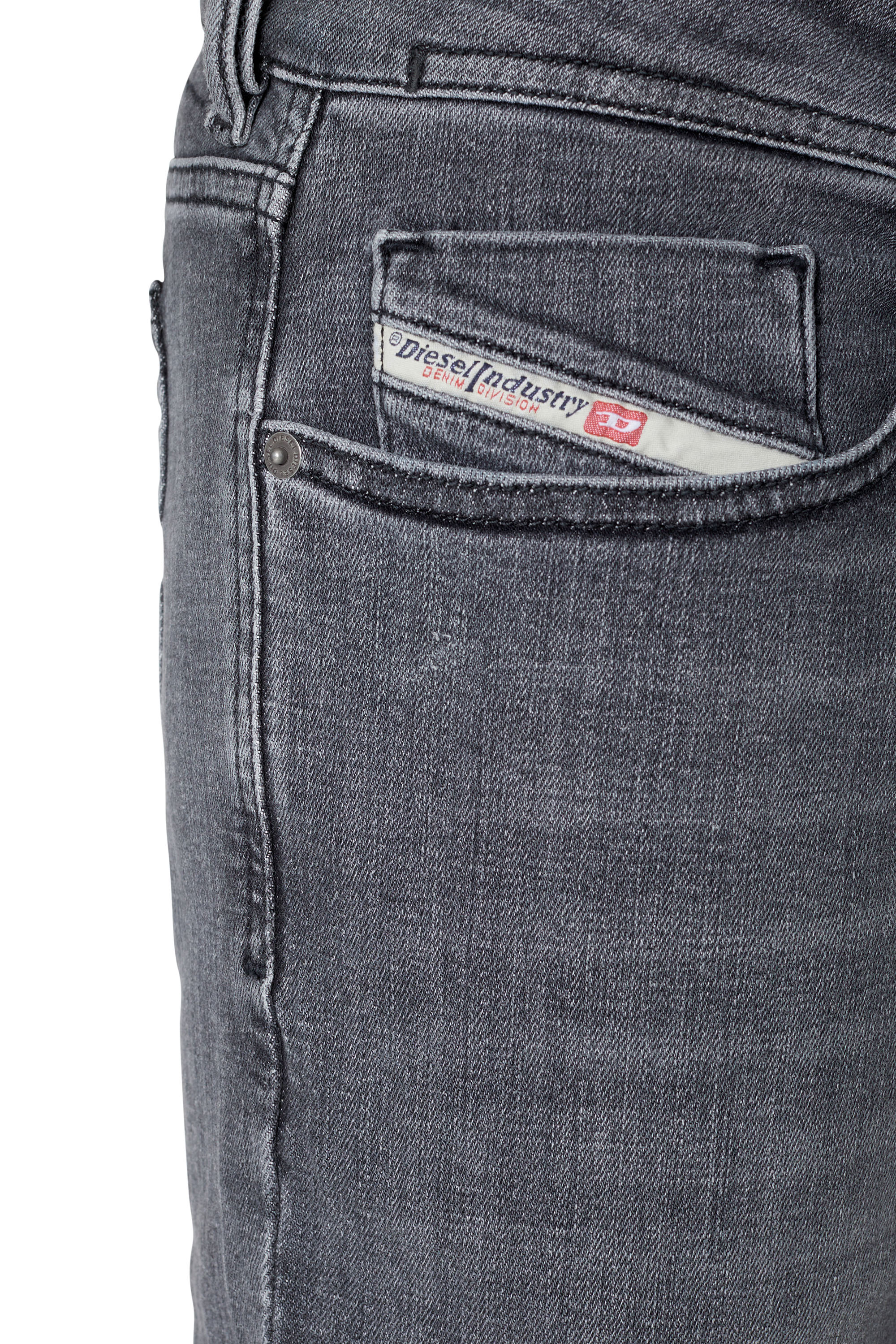 Diesel - Skinny Jeans 1979 Sleenker 09B97, Black/Dark grey - Image 4