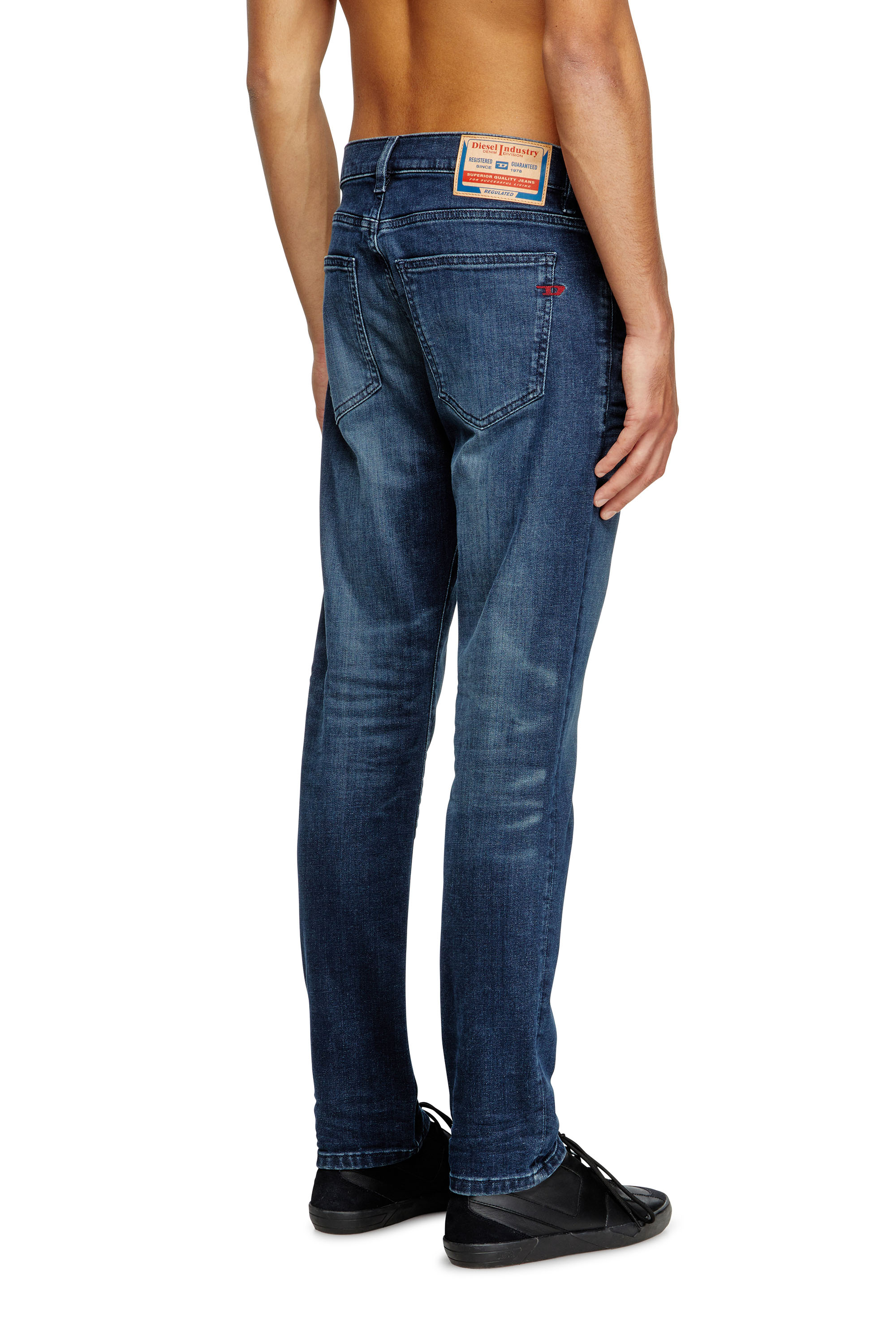 Diesel - Man's Slim Jeans 2019 D-Strukt 0GRDJ, Dark Blue - 4