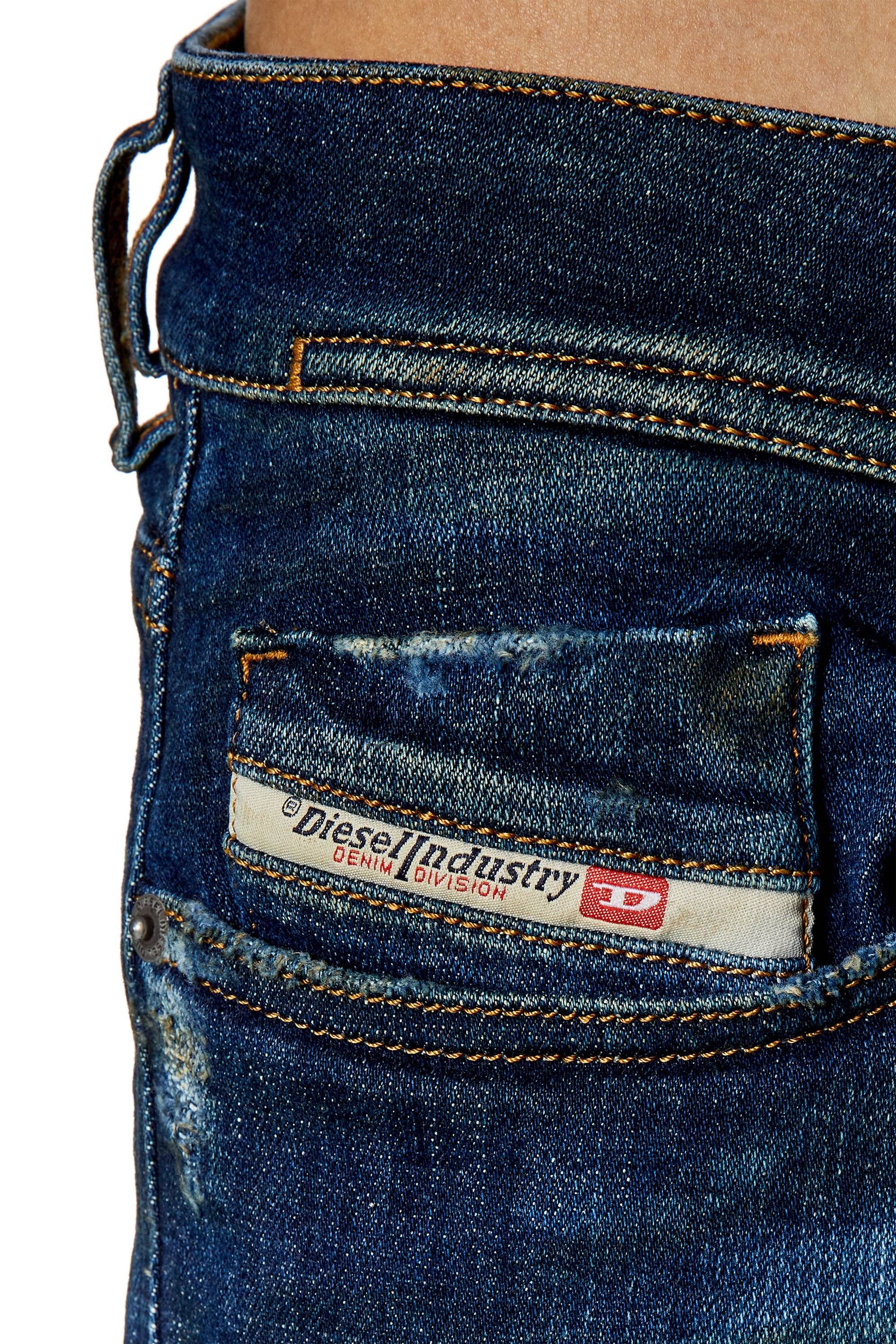Diesel - 1979 Sleenker 09F09 Skinny Jeans, Dark Blue - Image 3