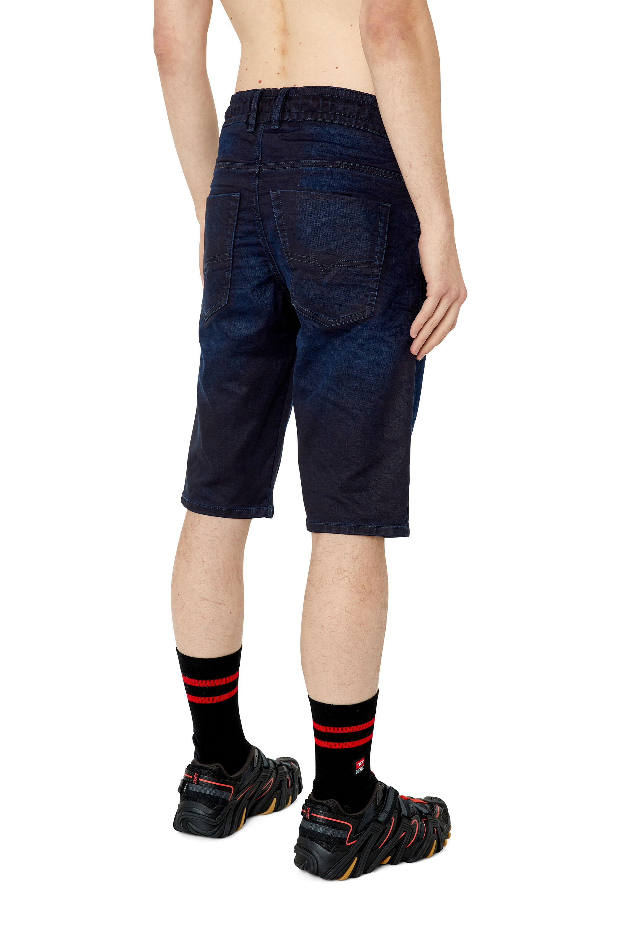 Diesel - D-KROOSHORT-Z JOGGJEANS, Dark Blue - Image 4