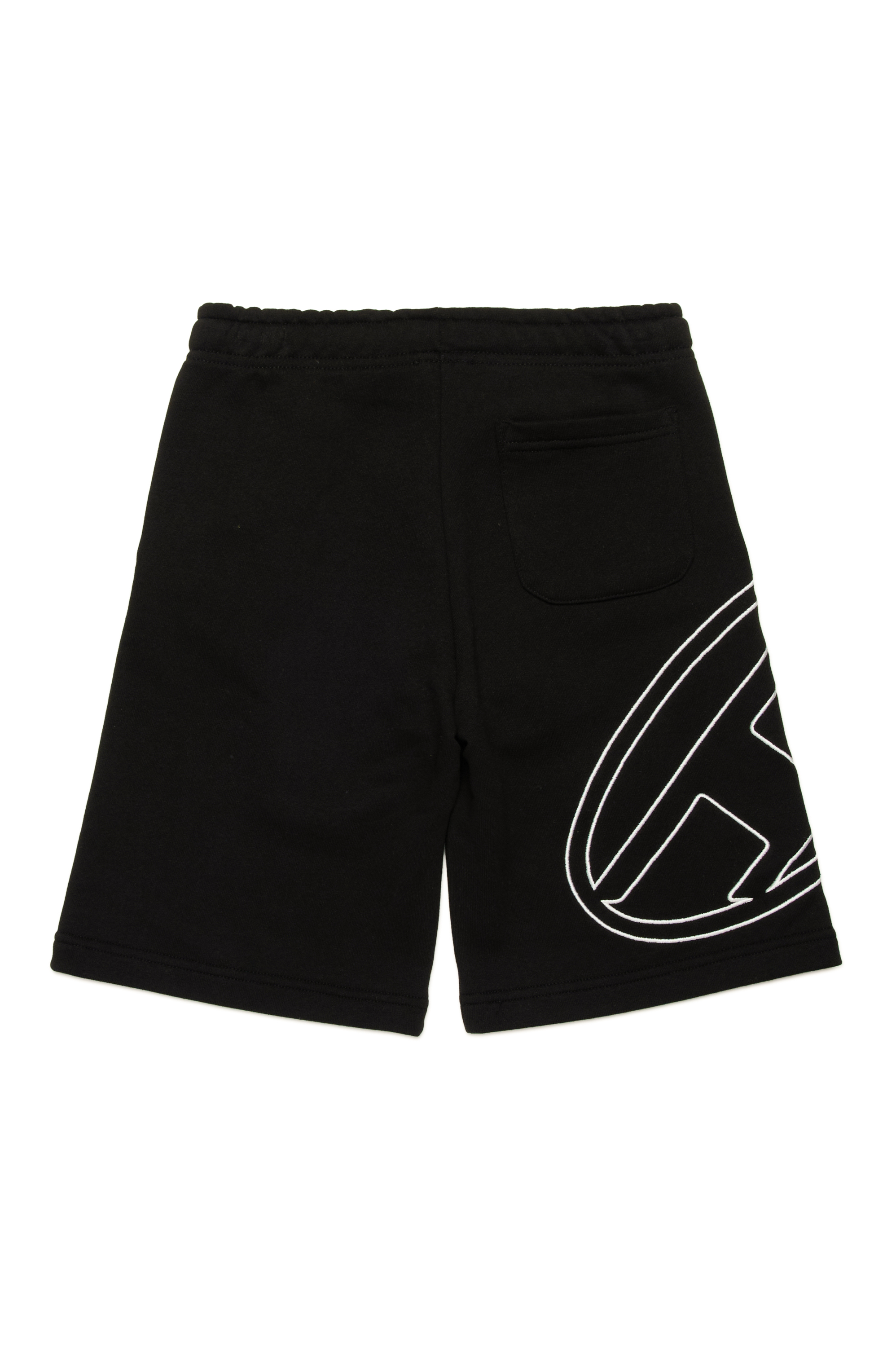 Diesel - PBETTYMEGOVALD, Man's Sweats shorts with Oval D embroidery in Black - 2