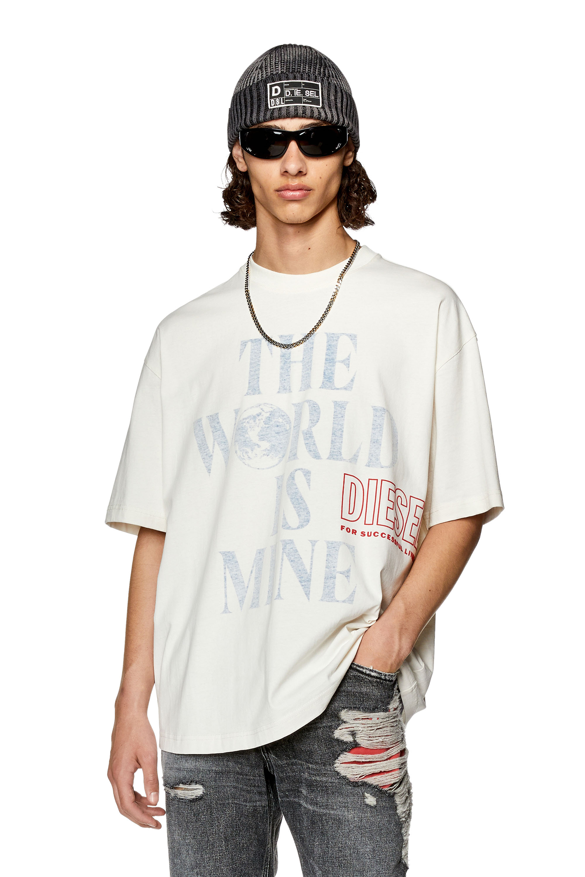 Diesel - T-WASH-L7, White - Image 1