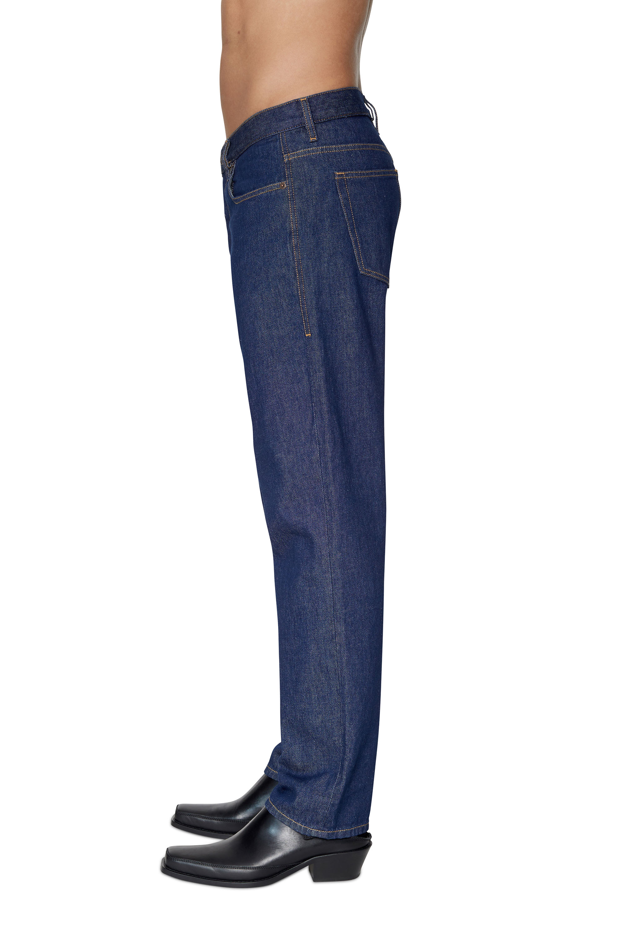 Diesel - 2020 D-Viker Z9B85 Straight Jeans, Dark Blue - Image 4