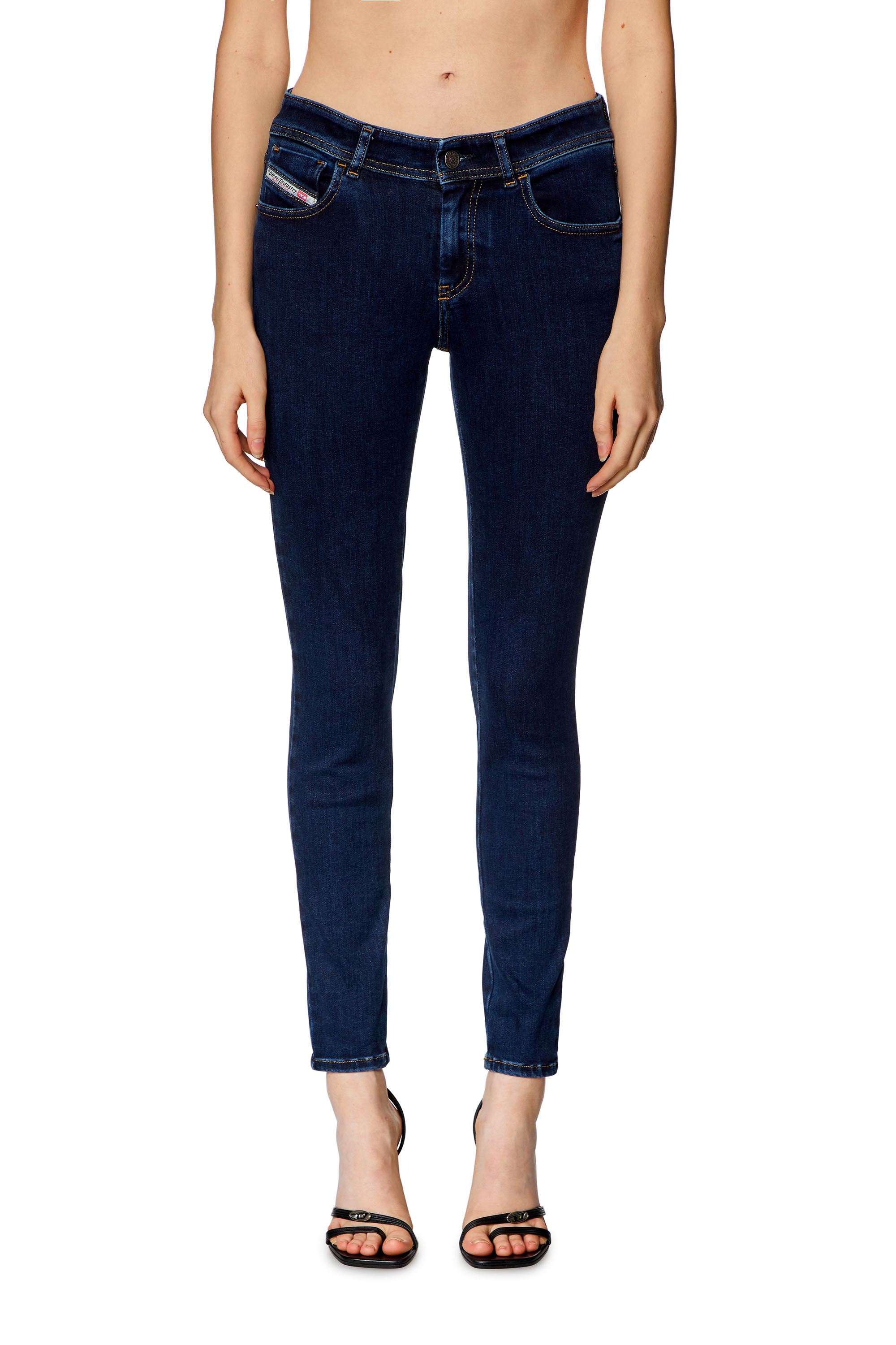 Diesel - Super skinny Jeans 2017 Slandy 09H80, Dark Blue - Image 1