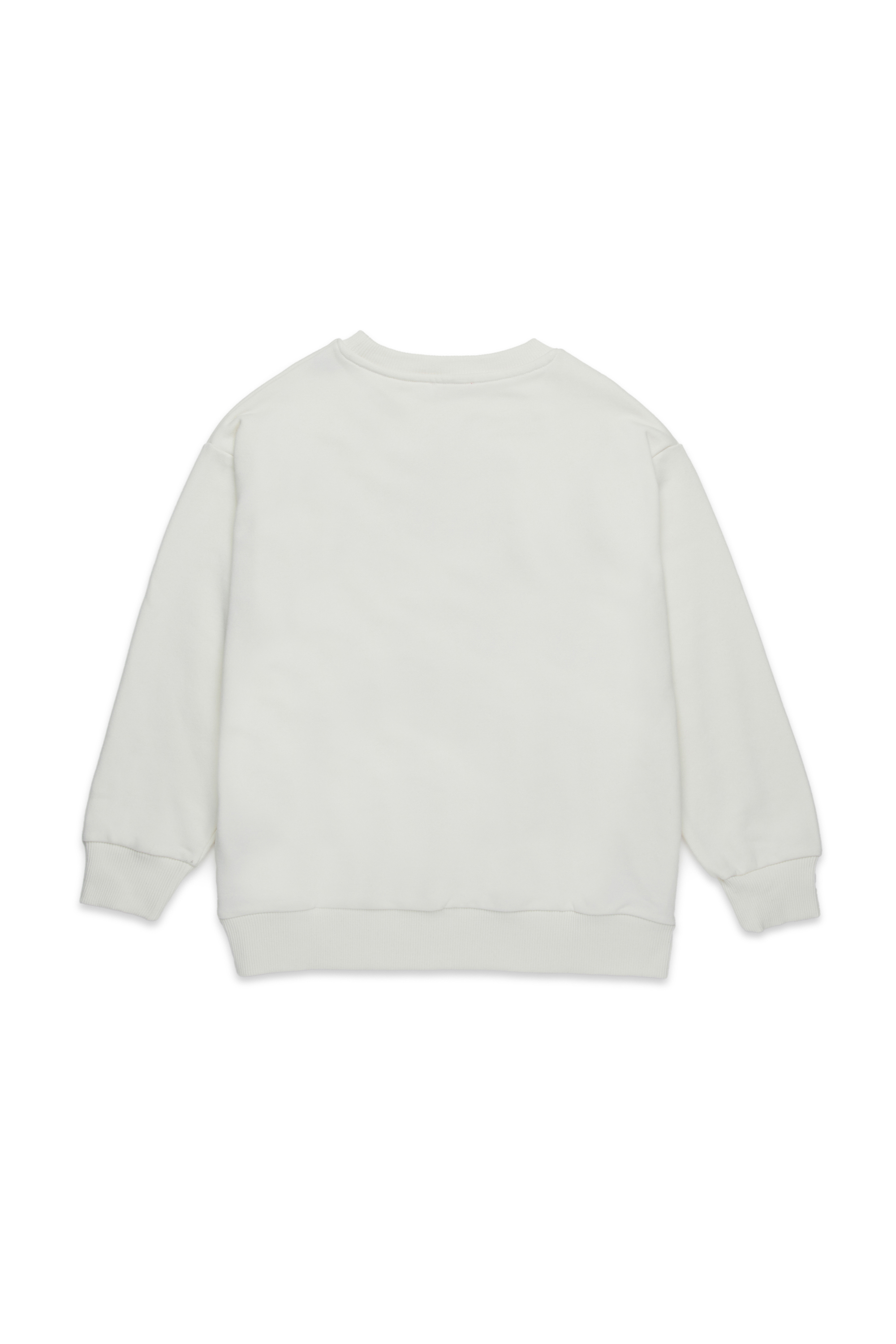 Diesel - SERUFFIX, Woman's Sweatshirt with floral Oval D logo in White - 2