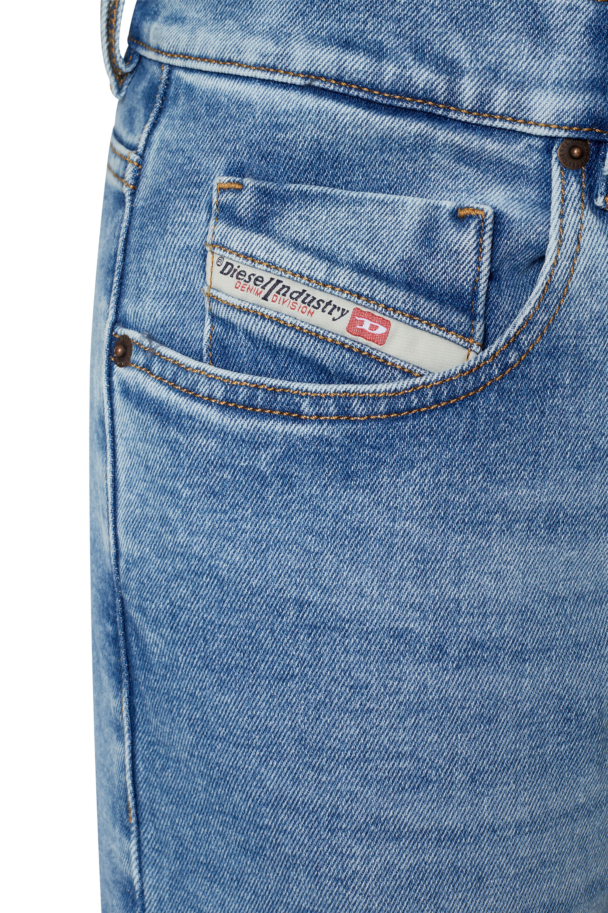 Diesel - 2019 D-STRUKT 09B92 Slim Jeans, Medium blue - Image 3