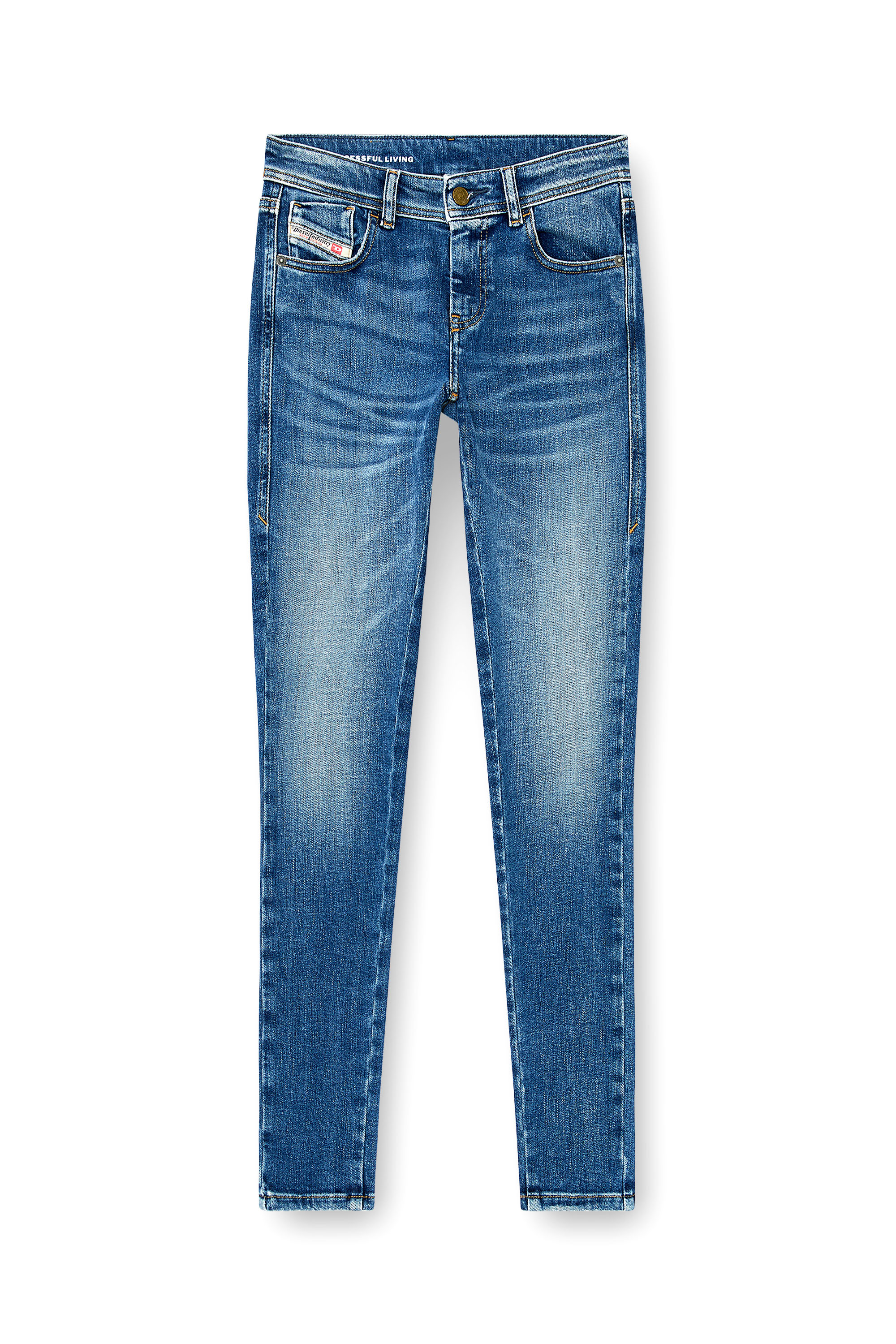 Diesel - Woman's Skinny Jeans 2017 Slandy 09P71, Medium blue - 6