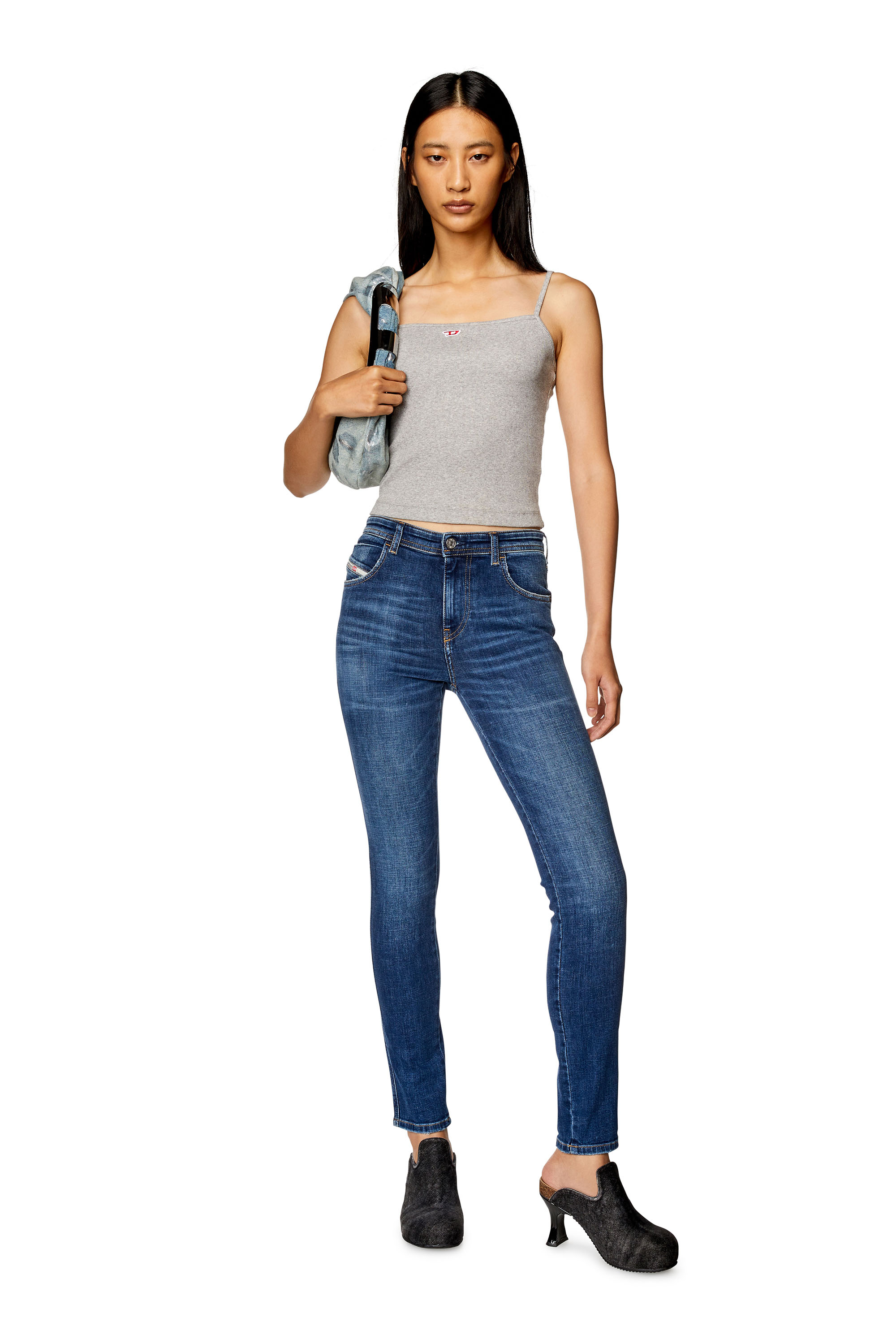 Diesel - Skinny Jeans 2015 Babhila 09H63, Dark Blue - Image 2