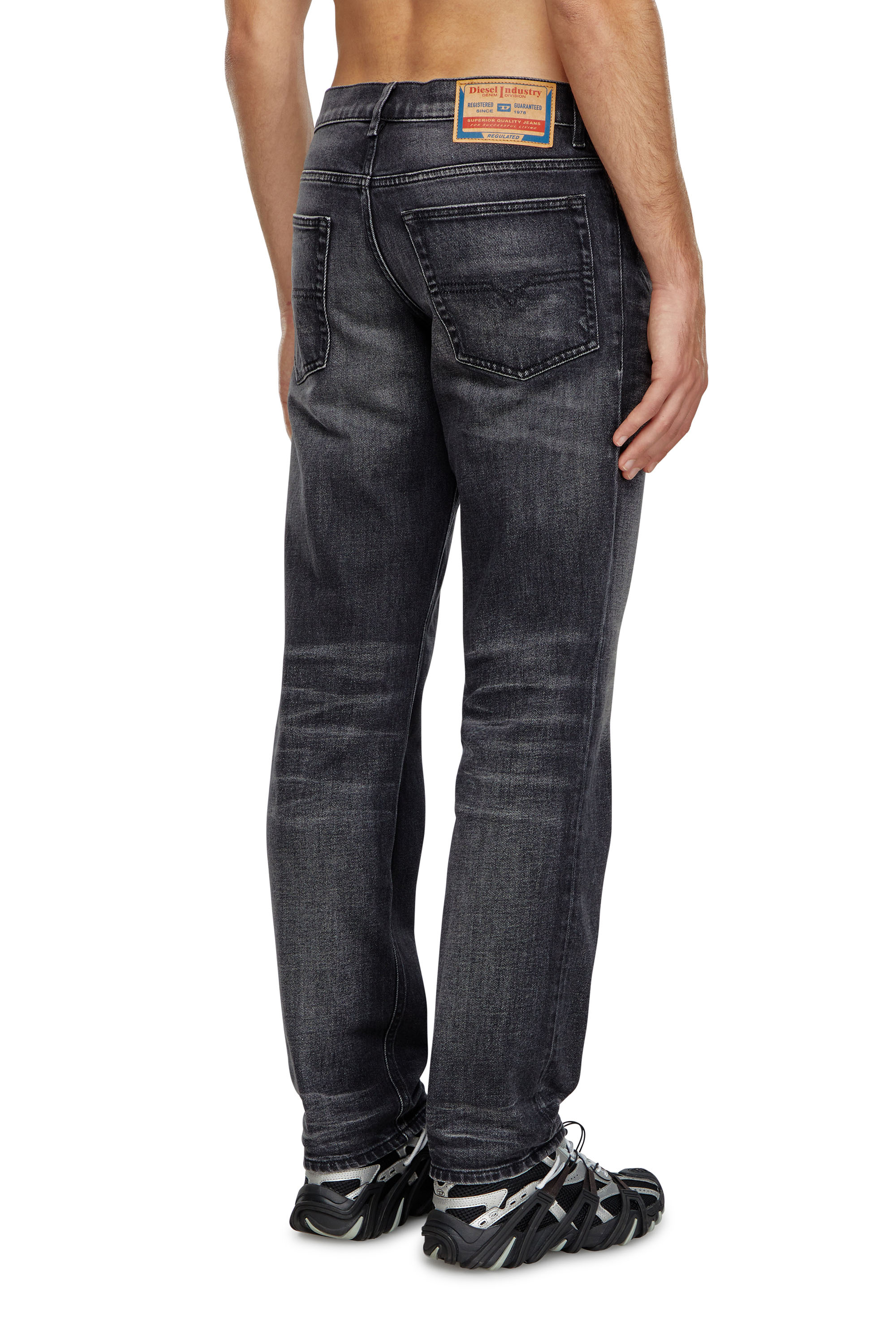 Diesel - Man's Tapered Jeans 2023 D-Finitive 09J65, Black/Dark grey - 4