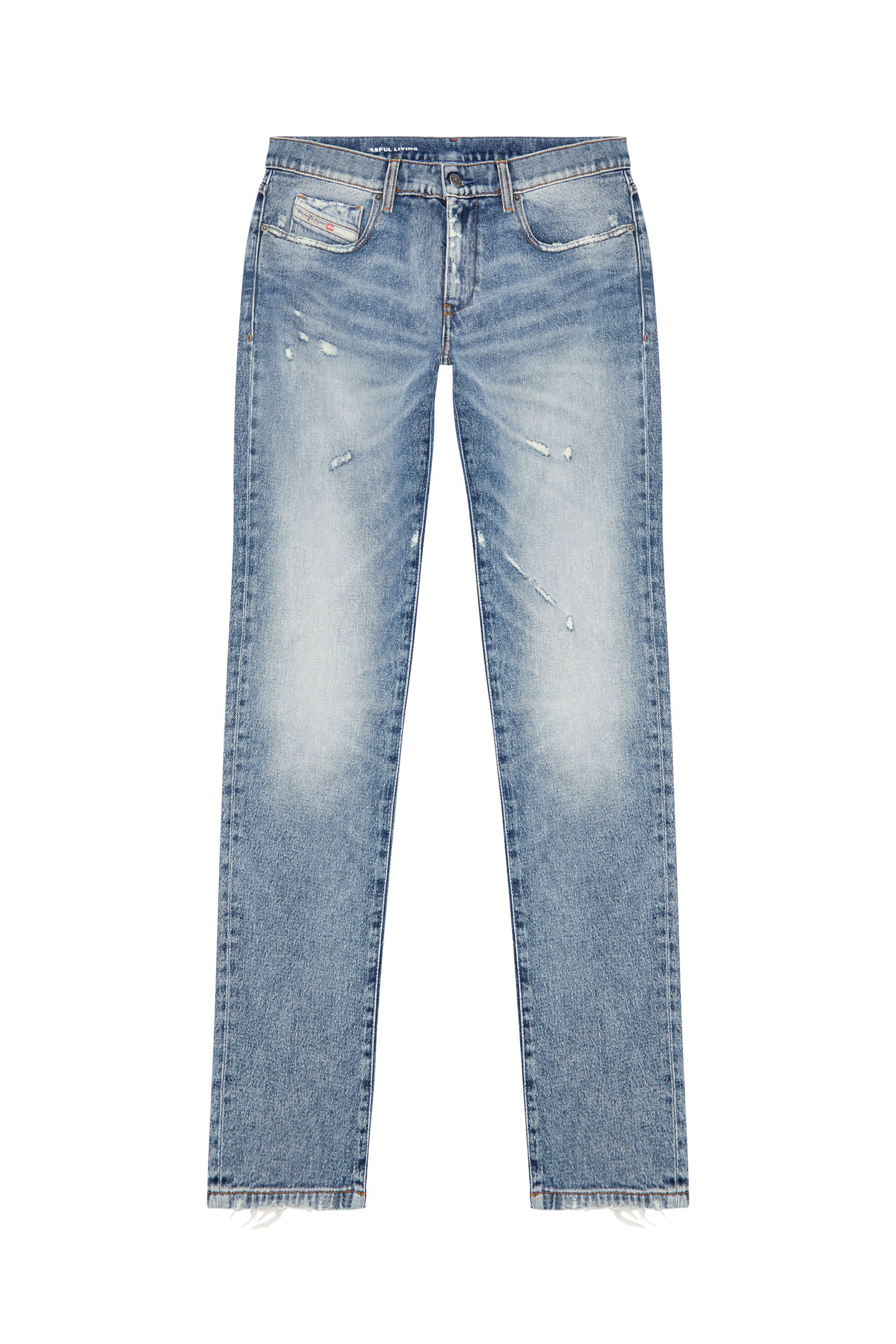 Diesel - Slim Jeans 2019 D-Strukt 09J57, Medium blue - Image 3