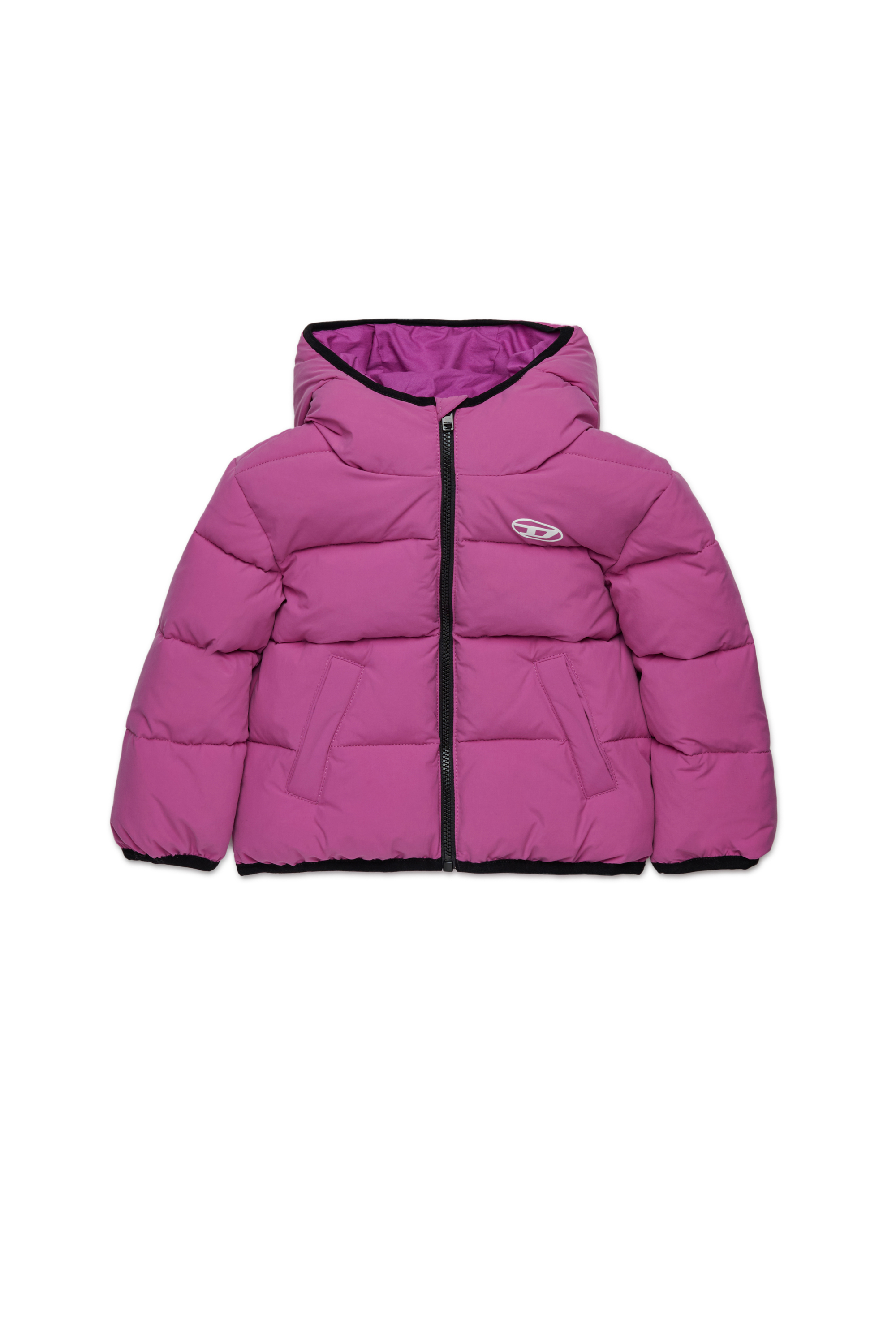 Diesel - JOPLINB, Unisex's Nylon jacket with hood in Violet - 1