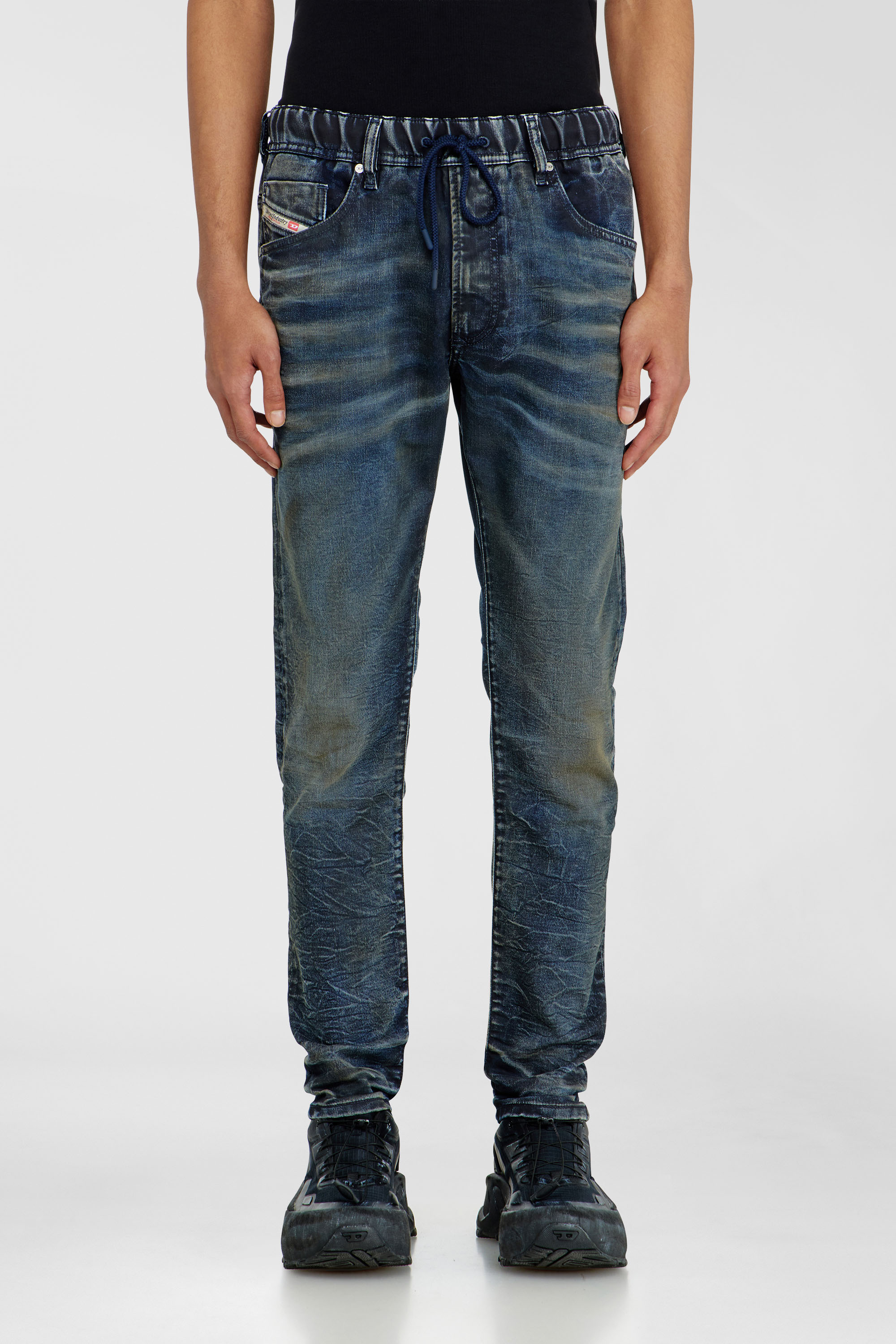 Diesel - Man's Regular 2030 D-Krooley Joggjeans&reg; 068XU, Dark Blue - 2
