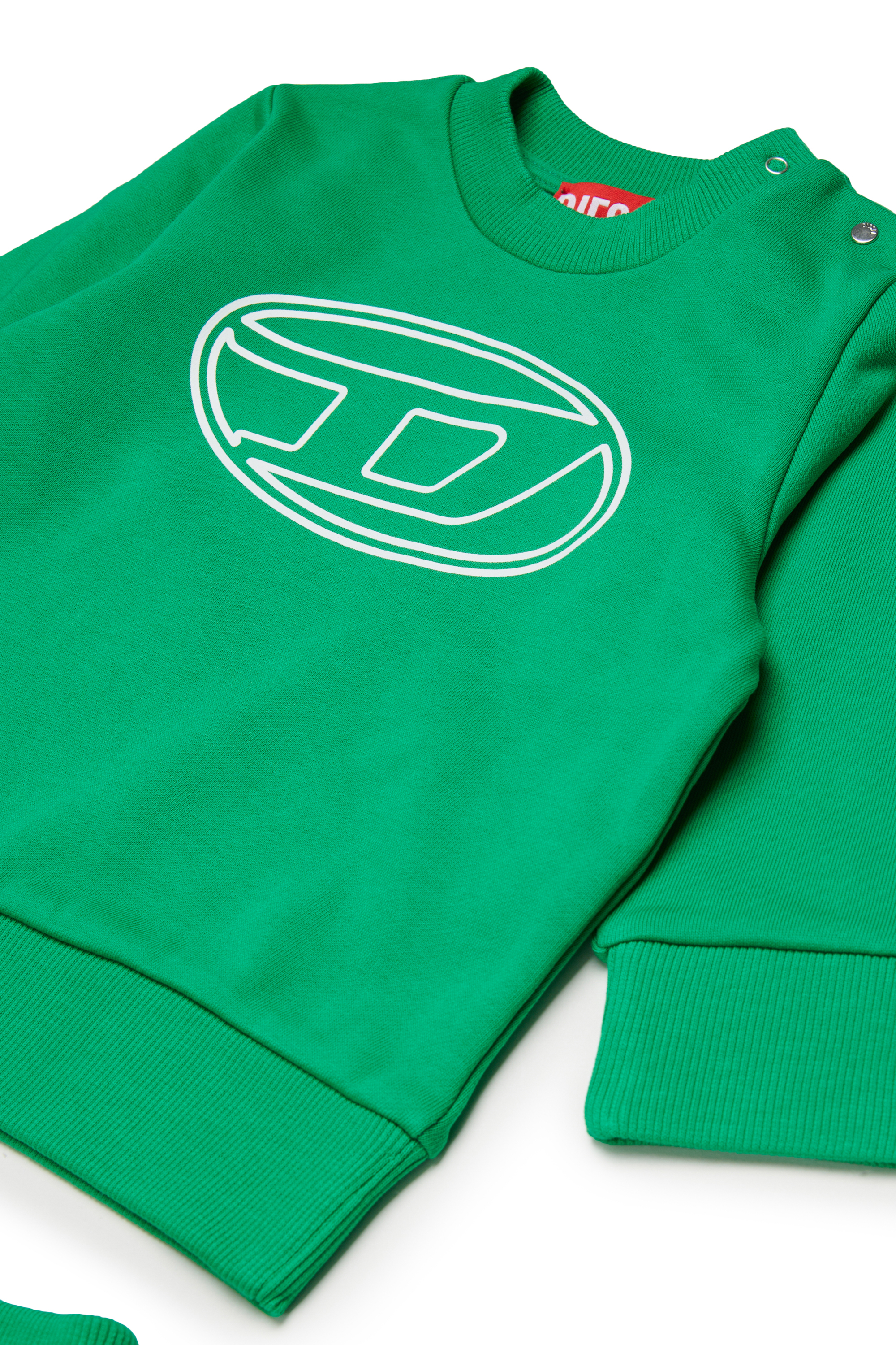 Diesel - STIMOTYB-SET, Unisex's Cotton jumpsuit with logo in Green - 3