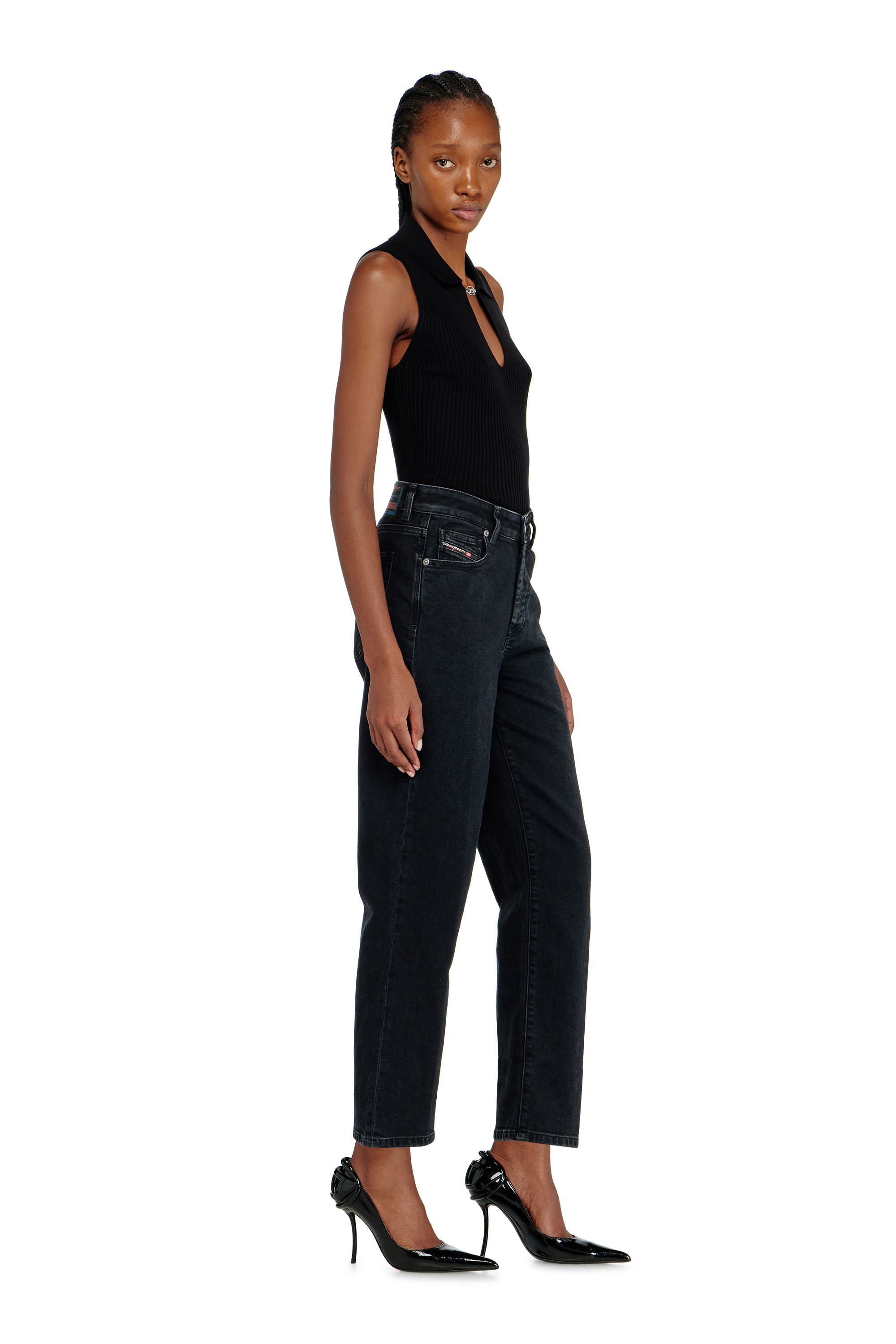 Diesel - Woman's Regular Jeans 1981 D-Went 09N89, Black/Dark grey - 2