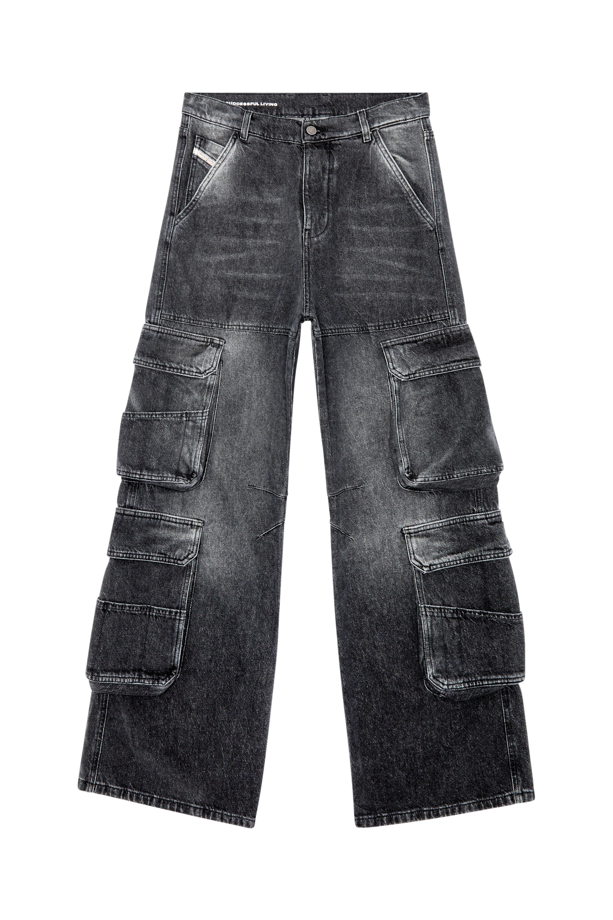 Diesel - Straight Jeans 1996 D-Sire 0HLAA, Black/Dark grey - Image 1