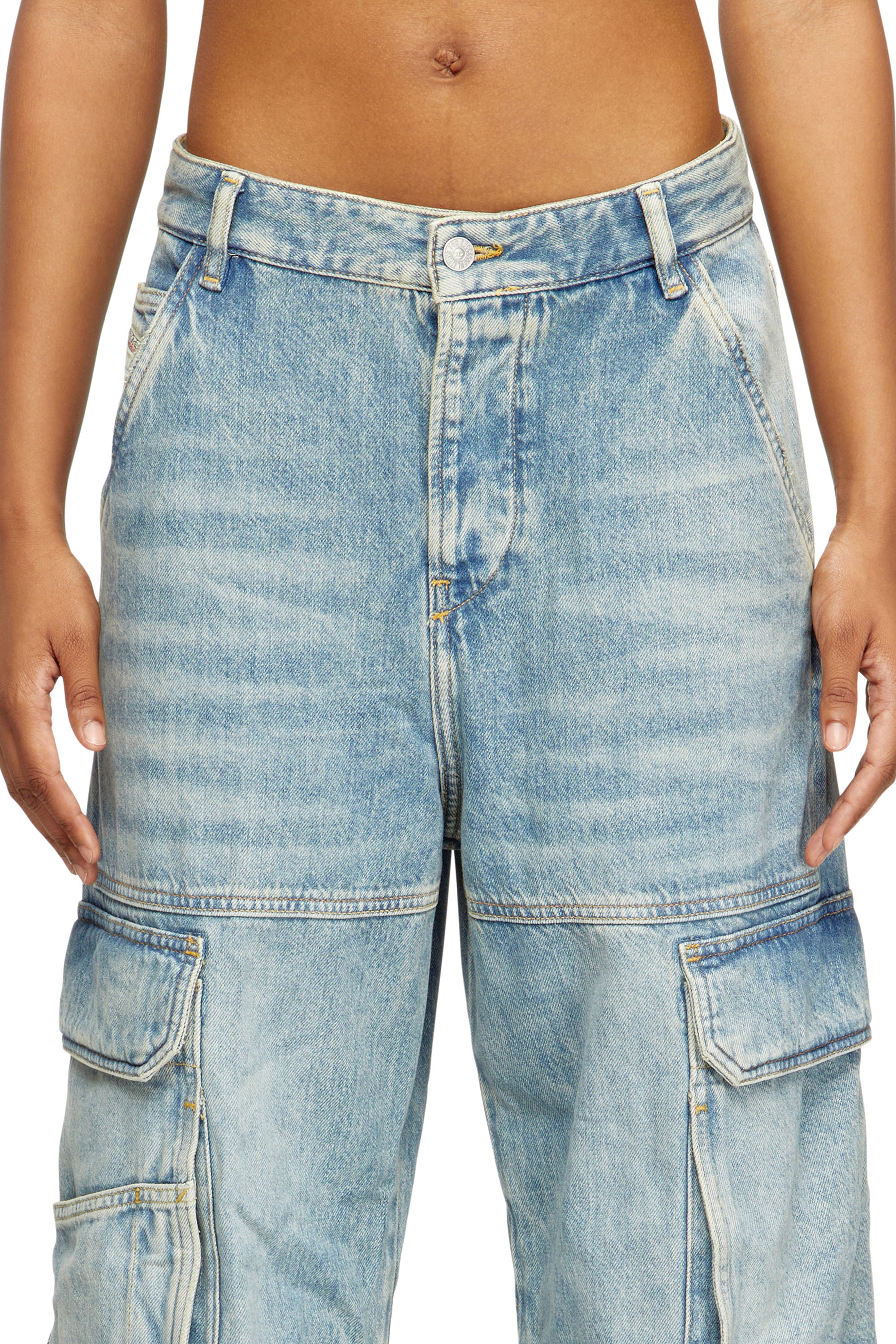 Diesel - Woman's Relaxed Jeans 1996 D-Sire 0DBCX, Light Blue - 4