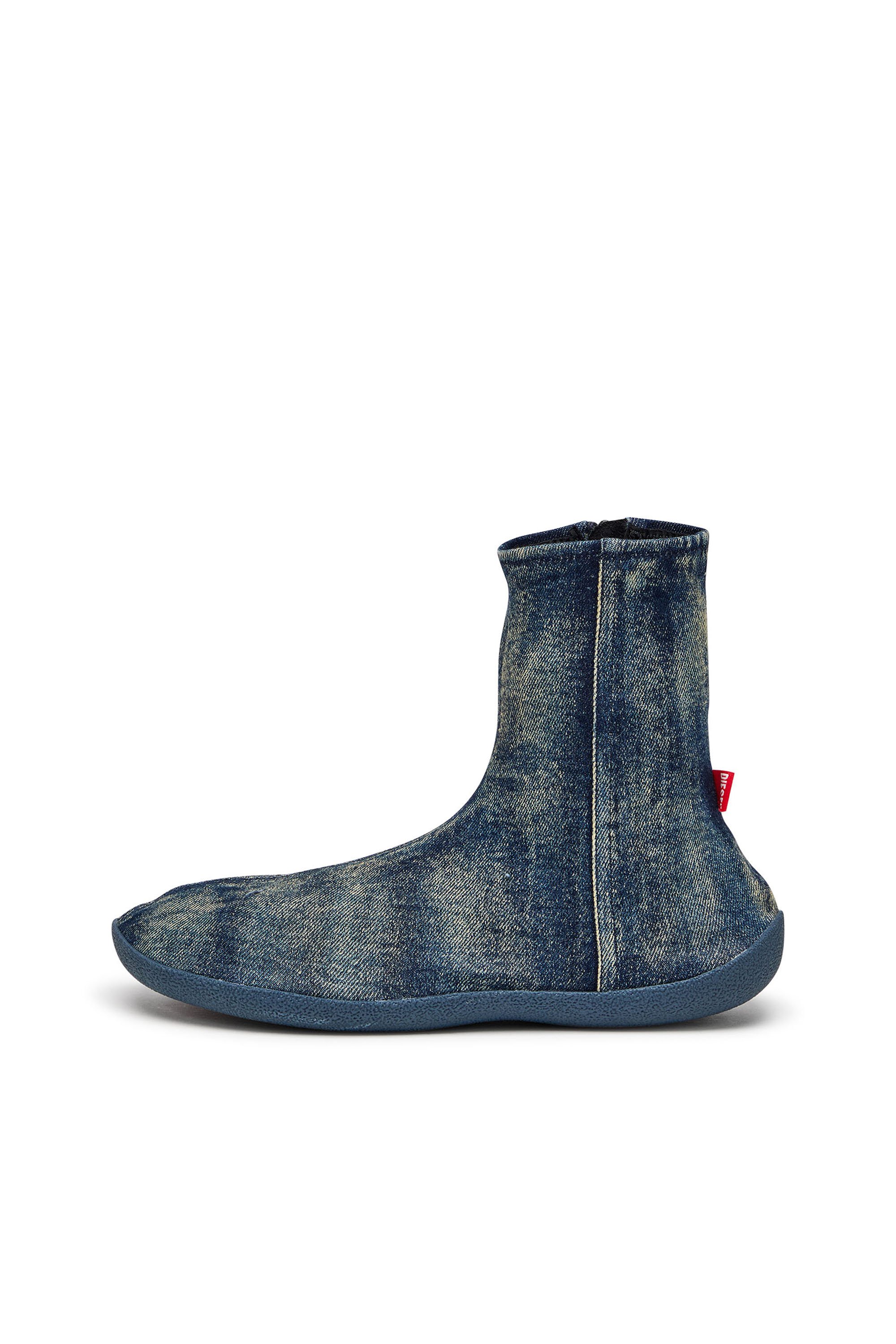 Diesel - D-SHOCK BT, Man's D-Shock Bt-Socks boots in solarised denim in Blue - 7